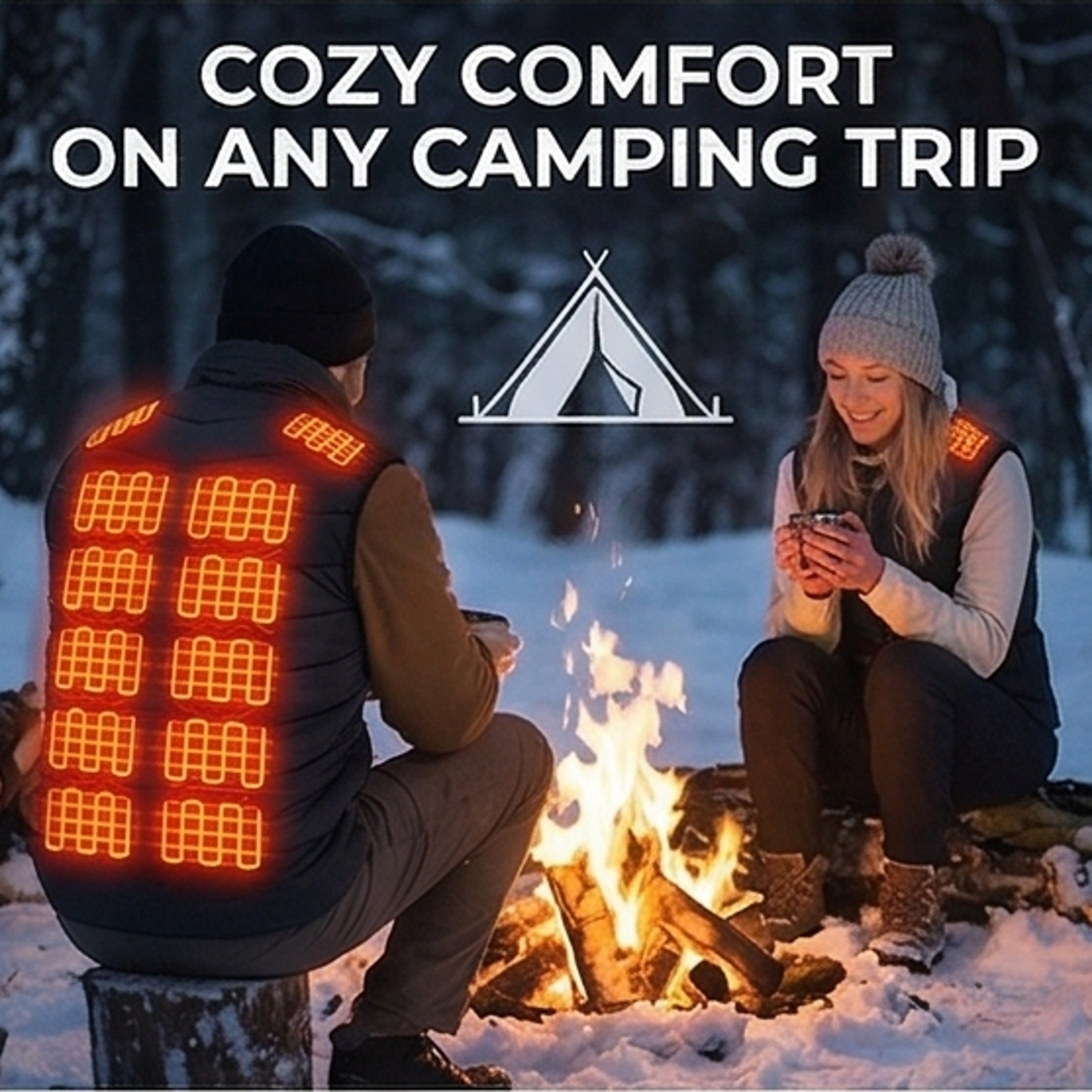 Heated Vest with three Heat Settings and four Zone Control – view 5