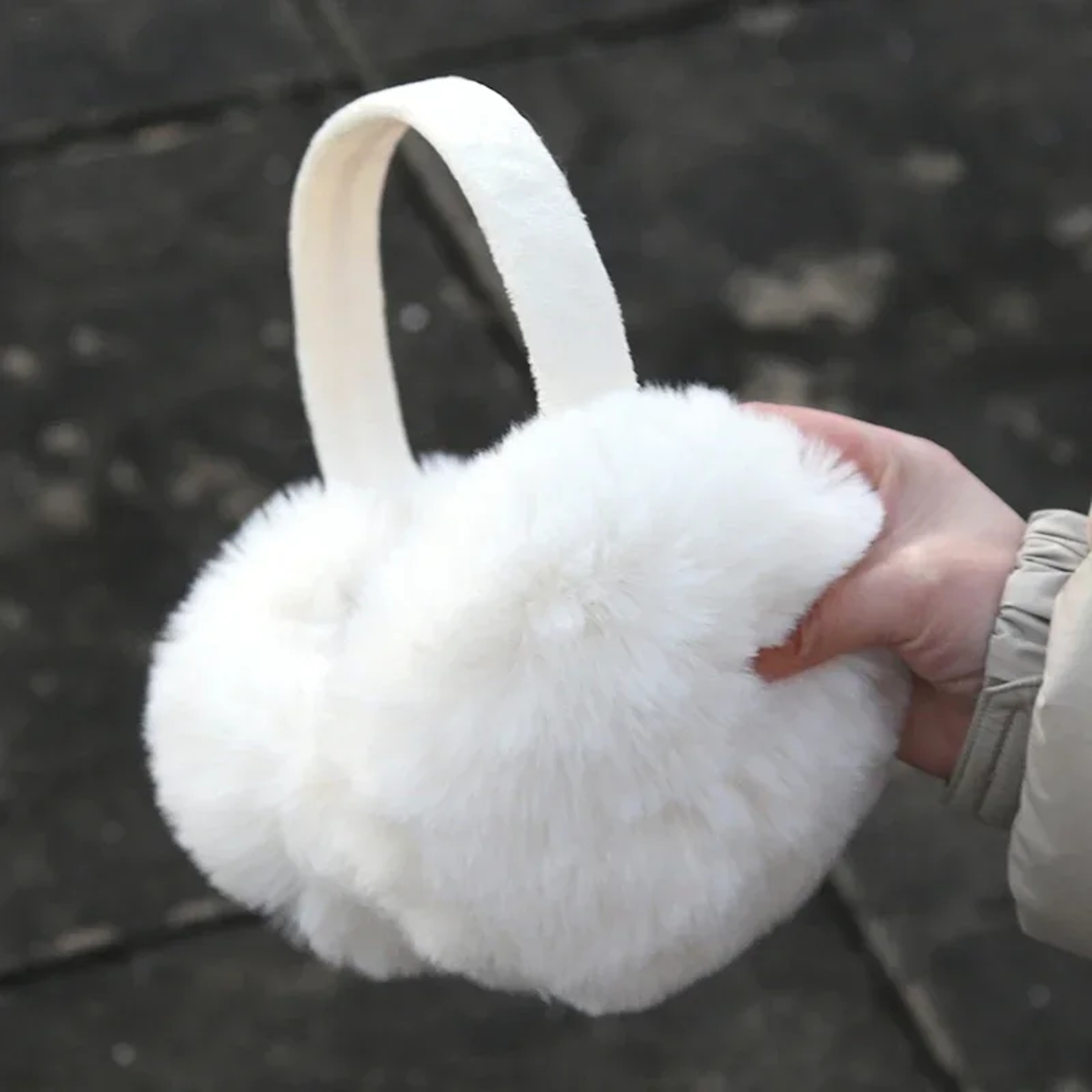 Adjustable Foldable Winter Plush Earmuffs for Women Soft Warm Ear Covers – view 5