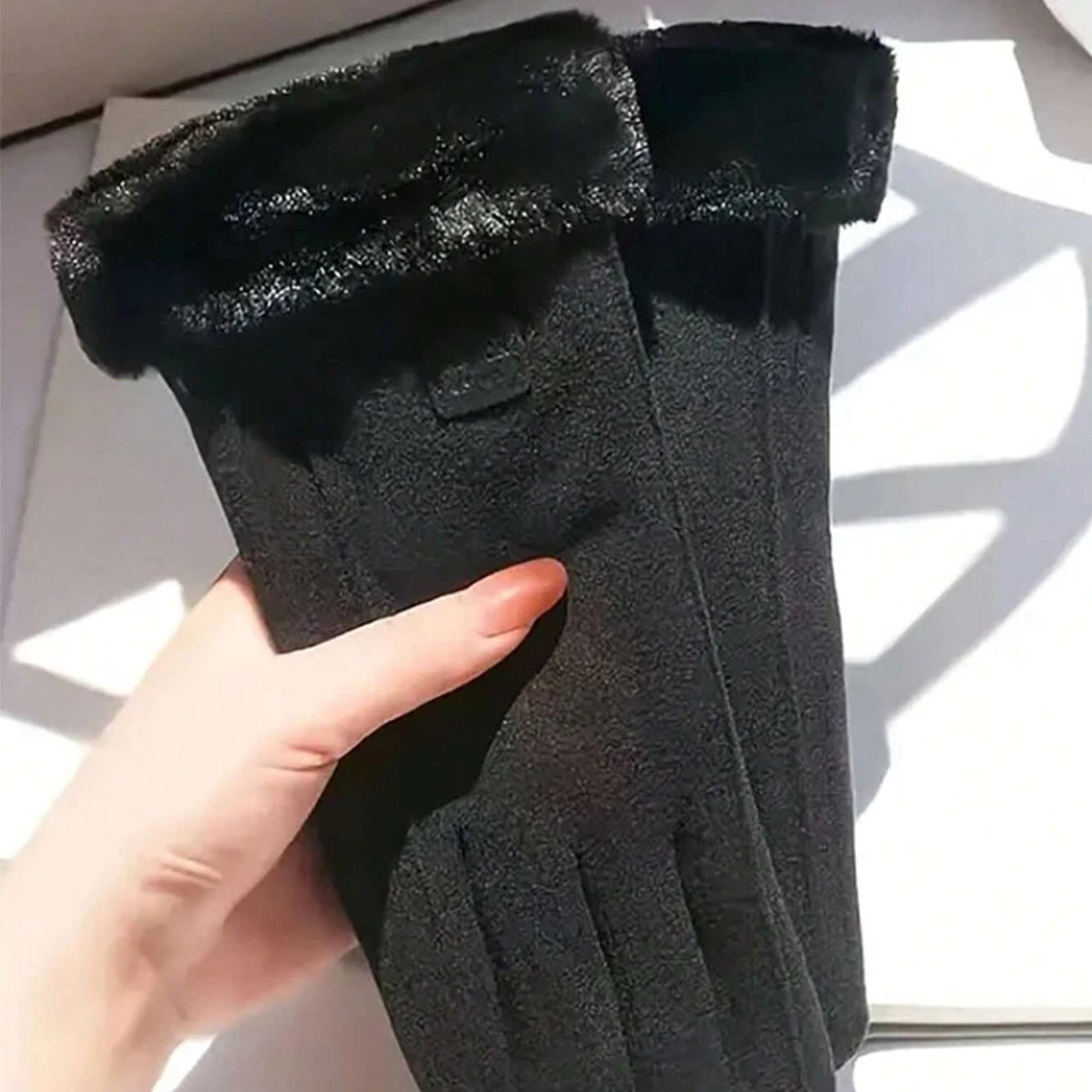 Women Knit Winter Gloves Warm Stretch Outdoor Sports Gloves – view 6
