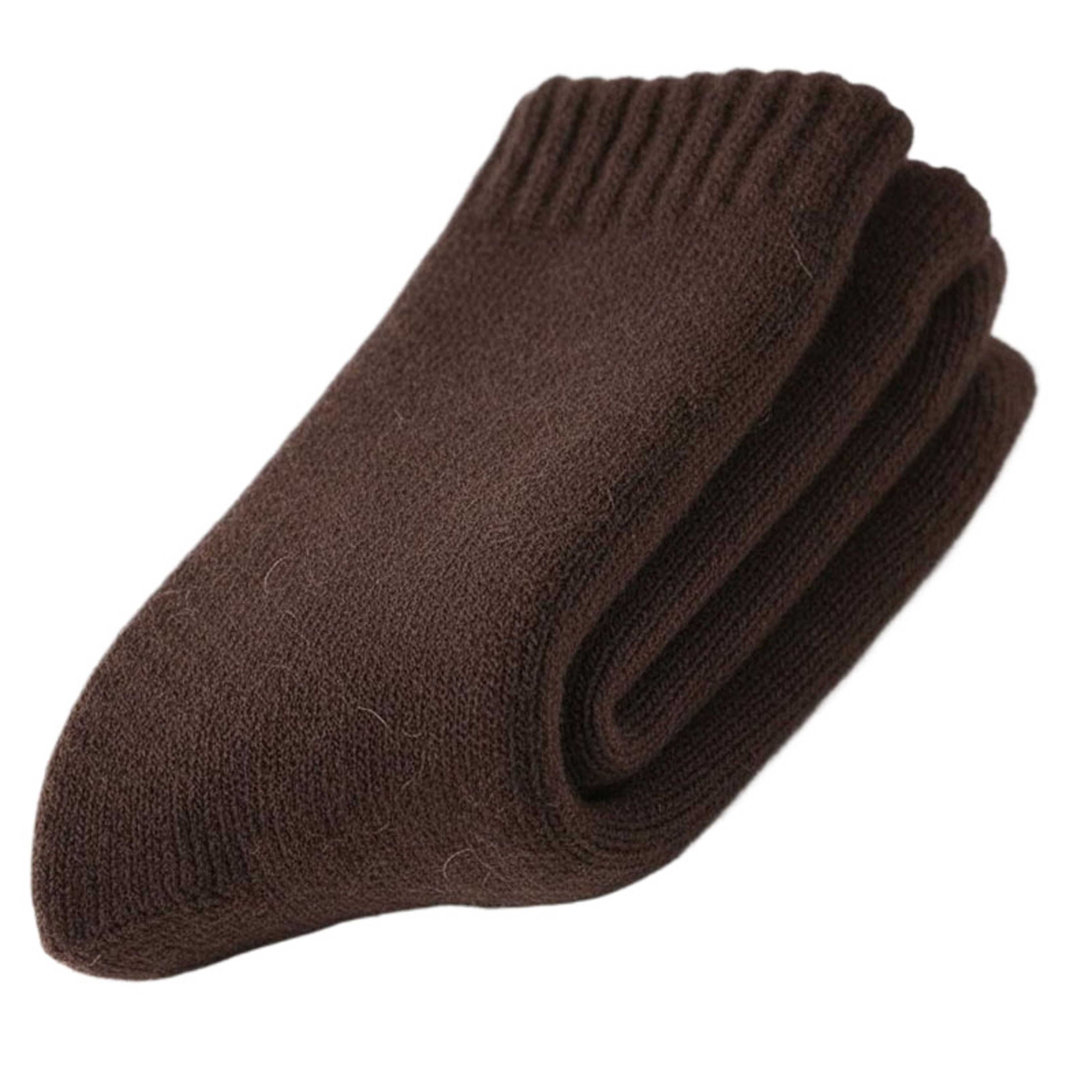 Unisex Thick Wool Winter Socks Solid Color Cold Weather Terry Socks 8