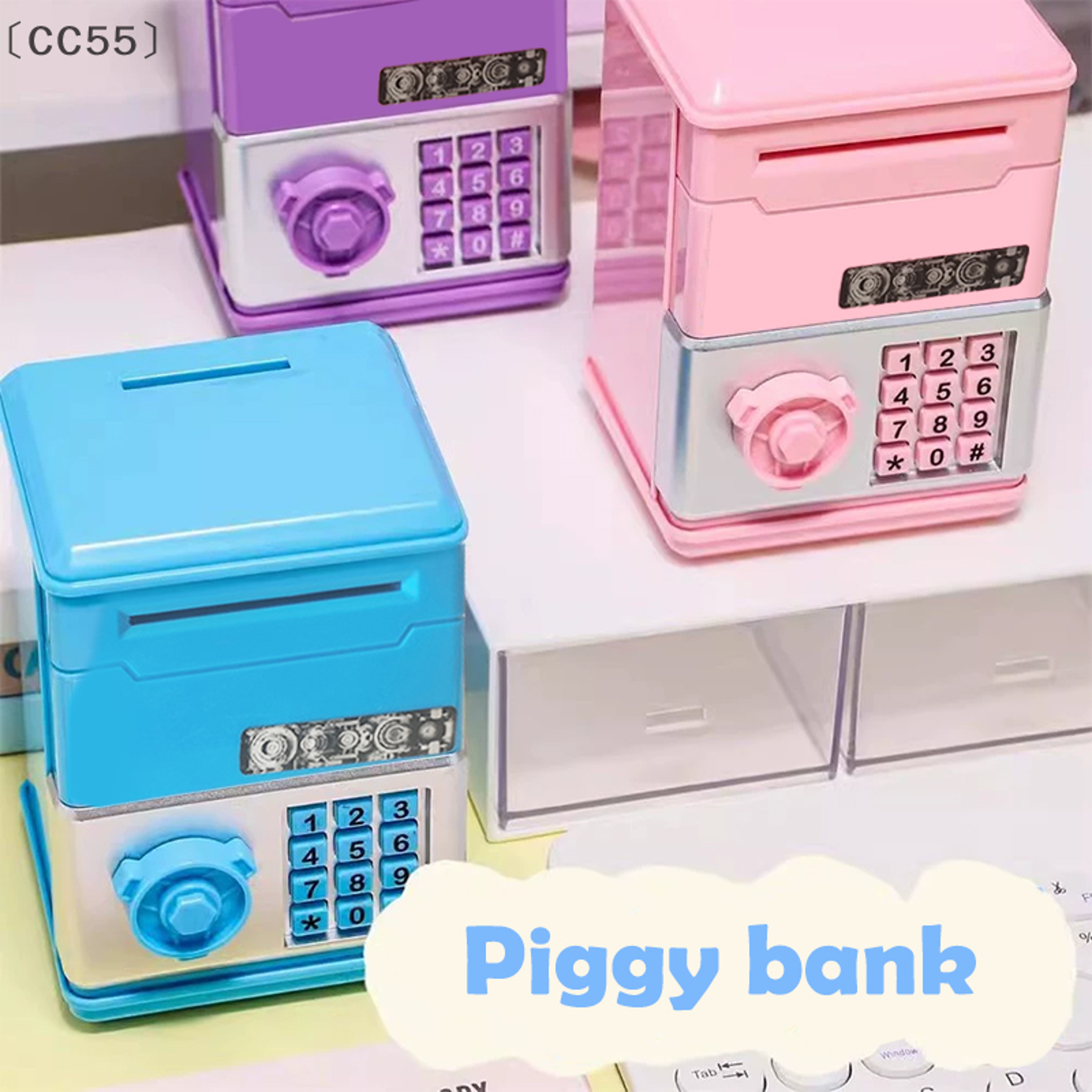 Creative Mini Size Childrens Savings Bank Toy Piggy Bank Storage Box 2