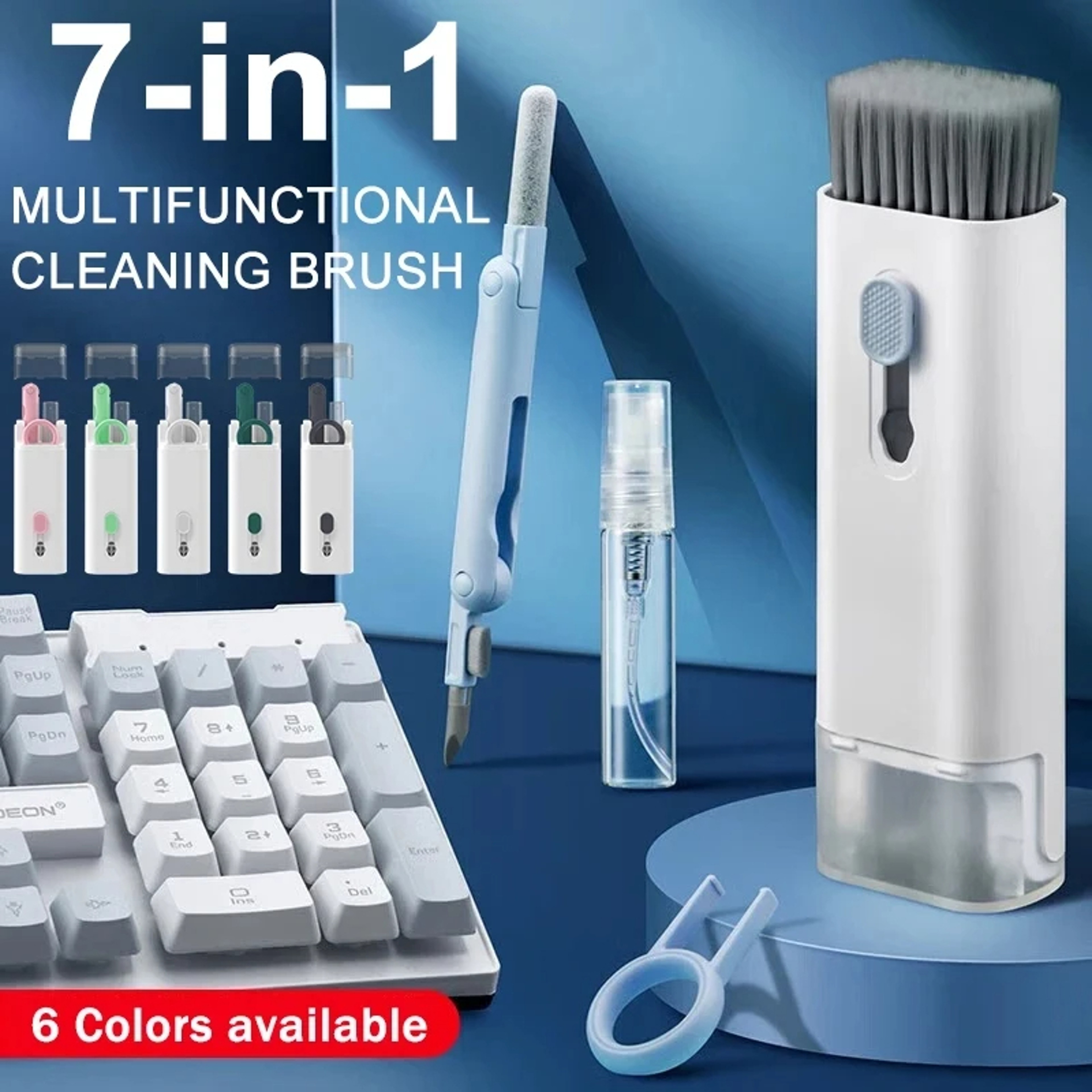 Keyboard and Earphone Cleaning Kit with Keycap Puller and Cleaning Pen – view 1