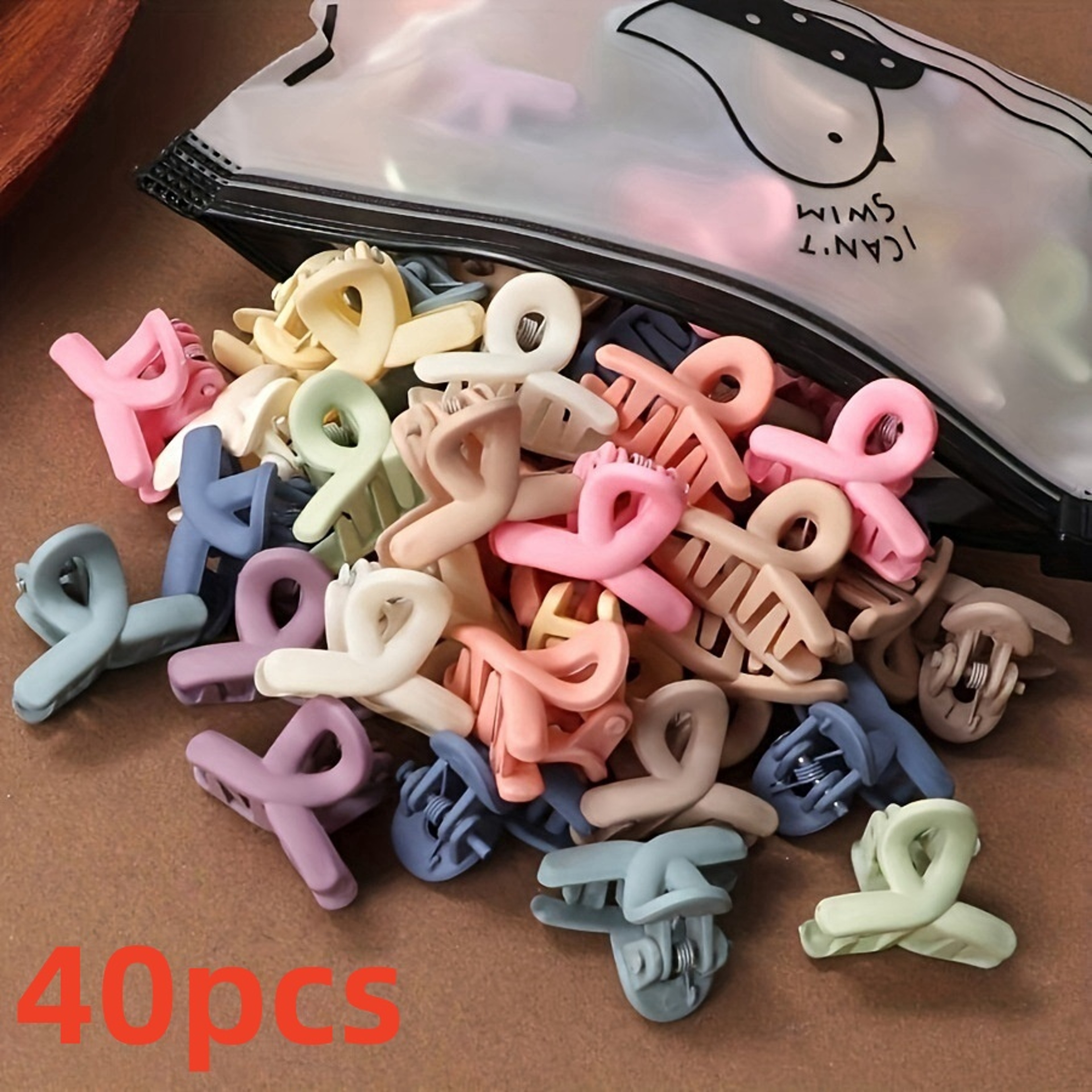 Matte Rectangle Hair Claw Clips with Geometric Design – view 11