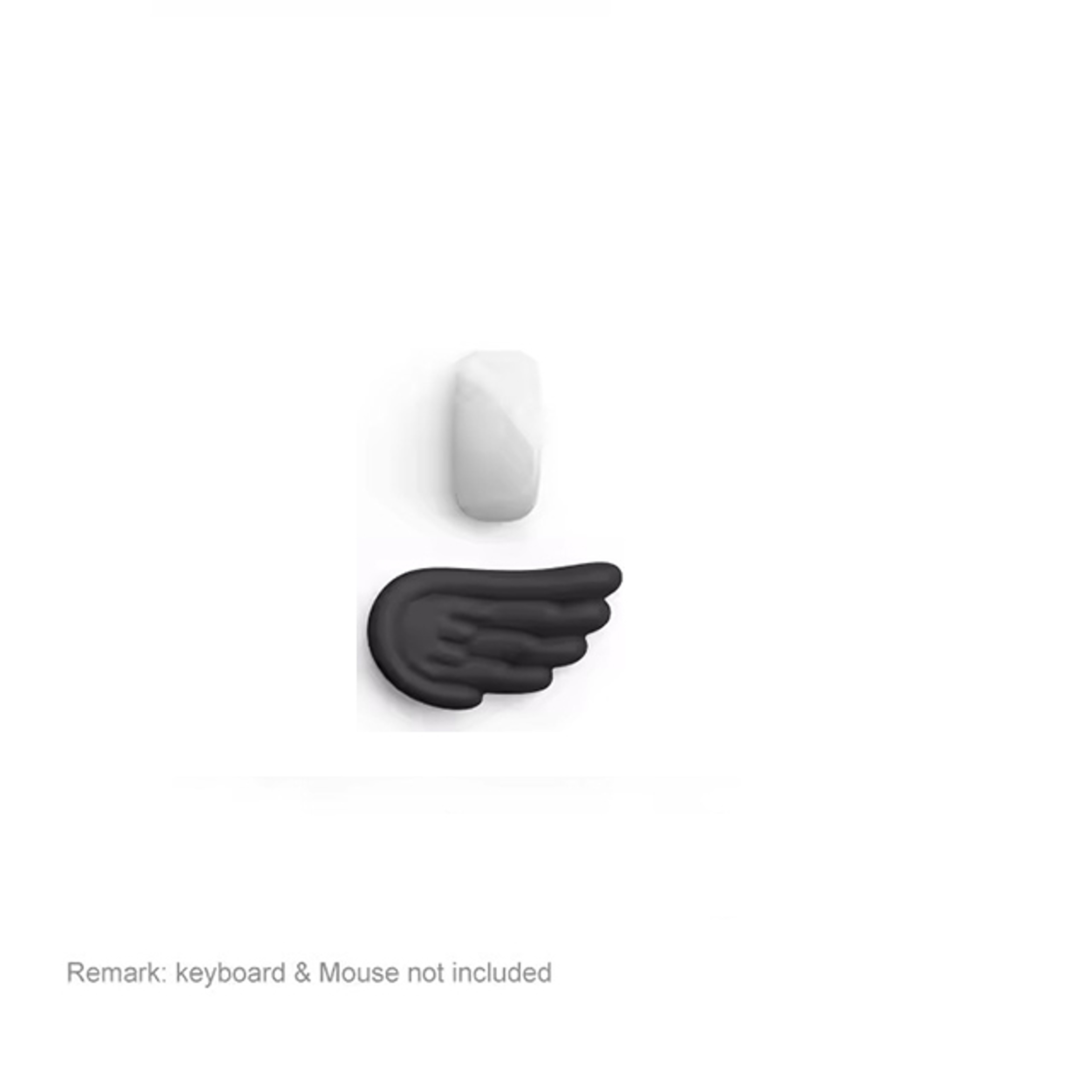 Angel Wing Wrist Rest Set With Silicone Keyboard And Mouse Hand Support 7