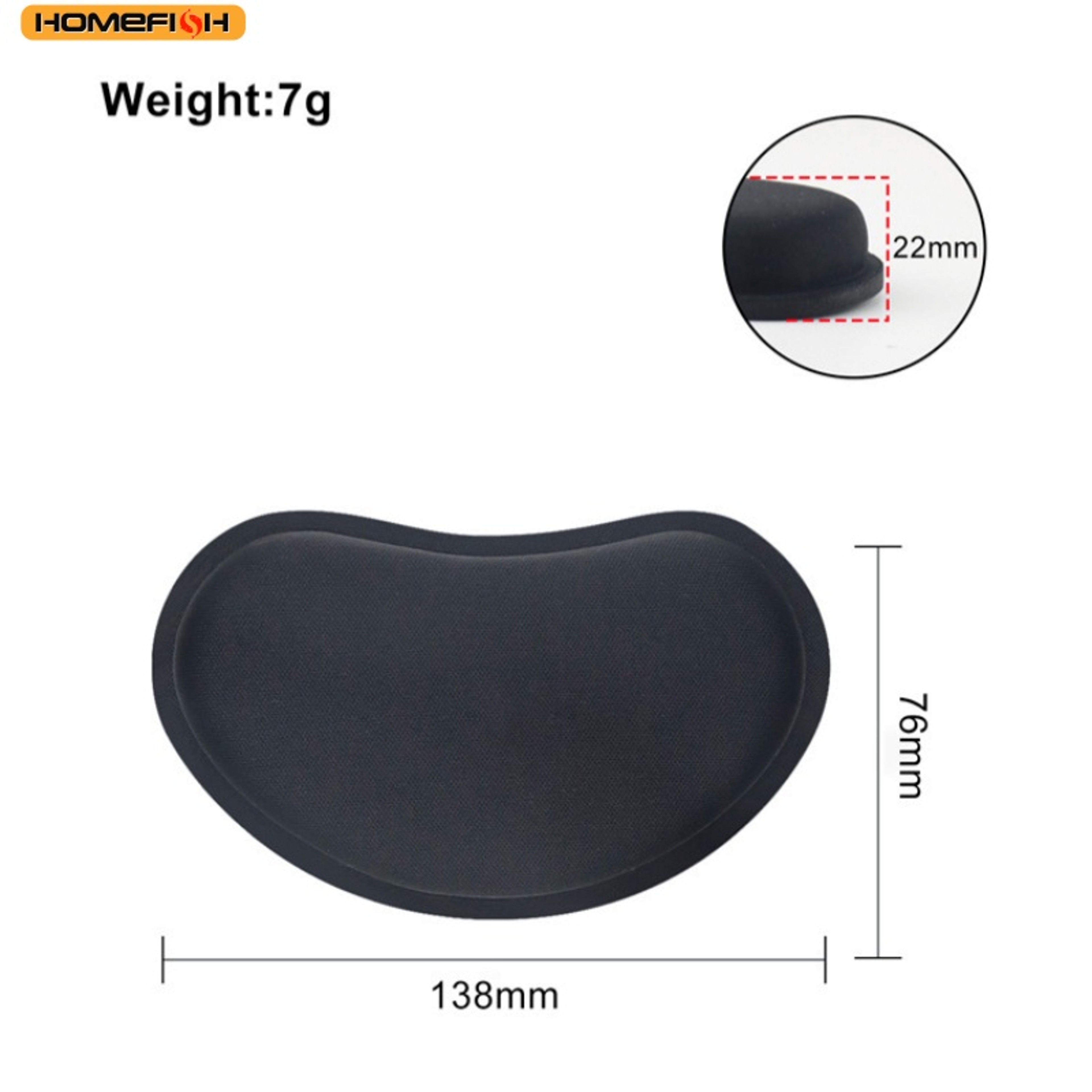 Fabric Mouse Wrist Rest Pad For Gaming And Office Desks 4
