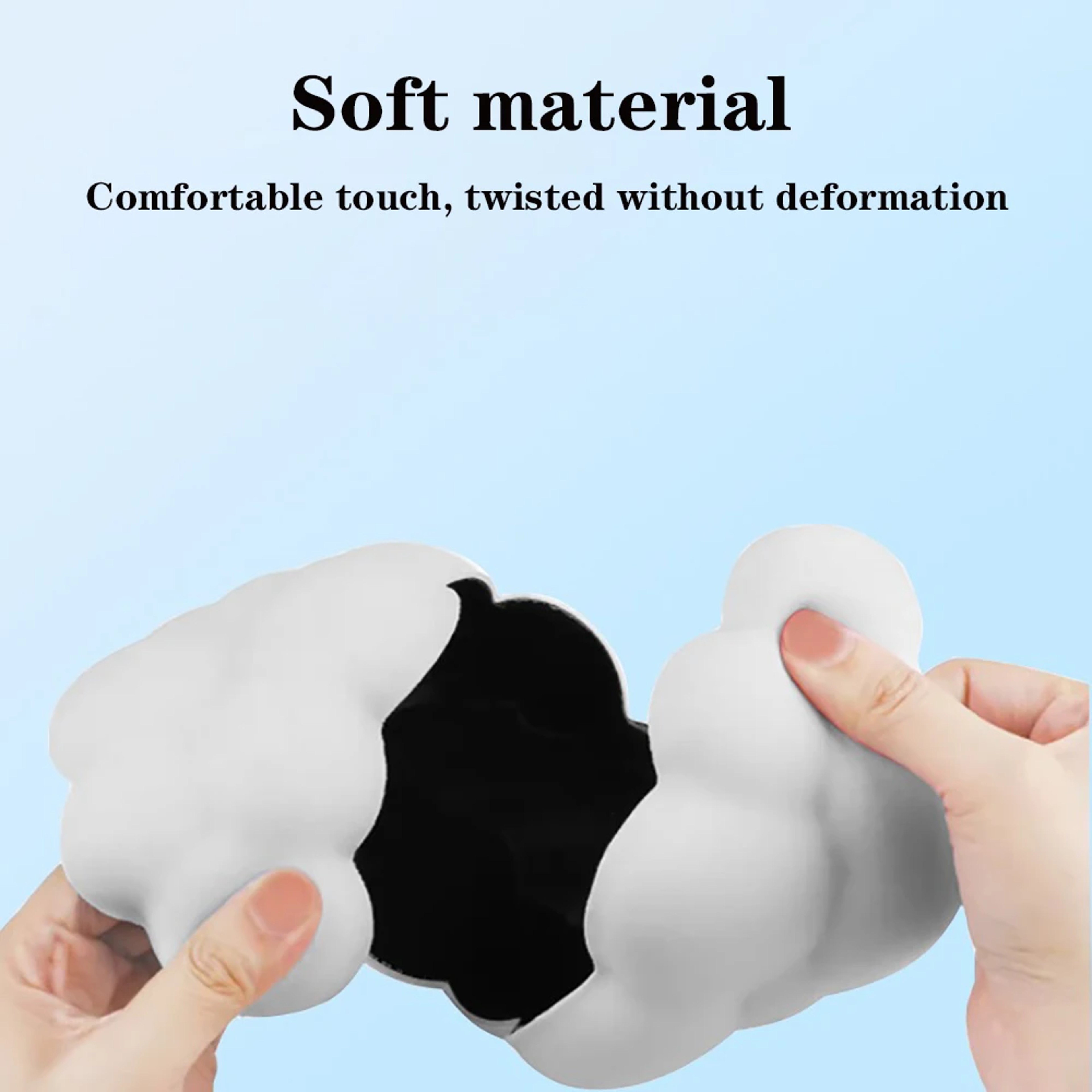 Cloud Keyboard Wrist Rest And Mouse Pad Set With Non Slip Base 1