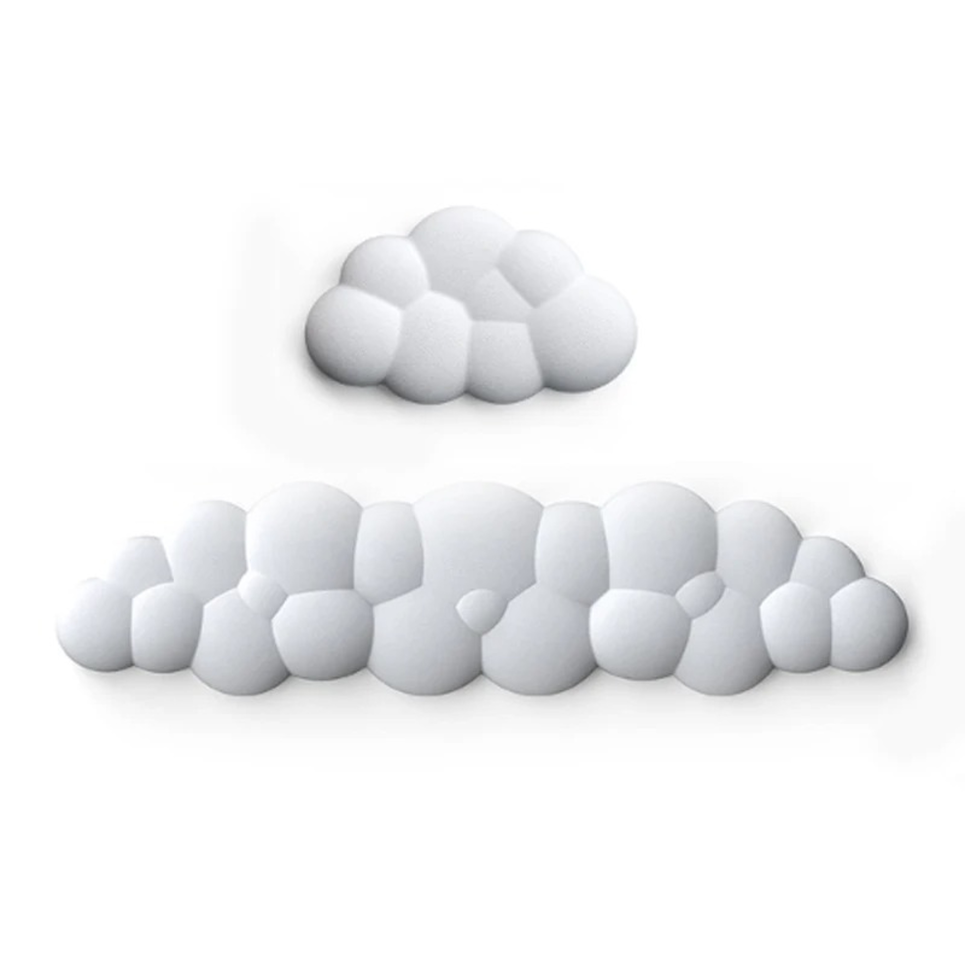 Cloud Keyboard Wrist Rest And Mouse Pad Set With Non Slip Base 0