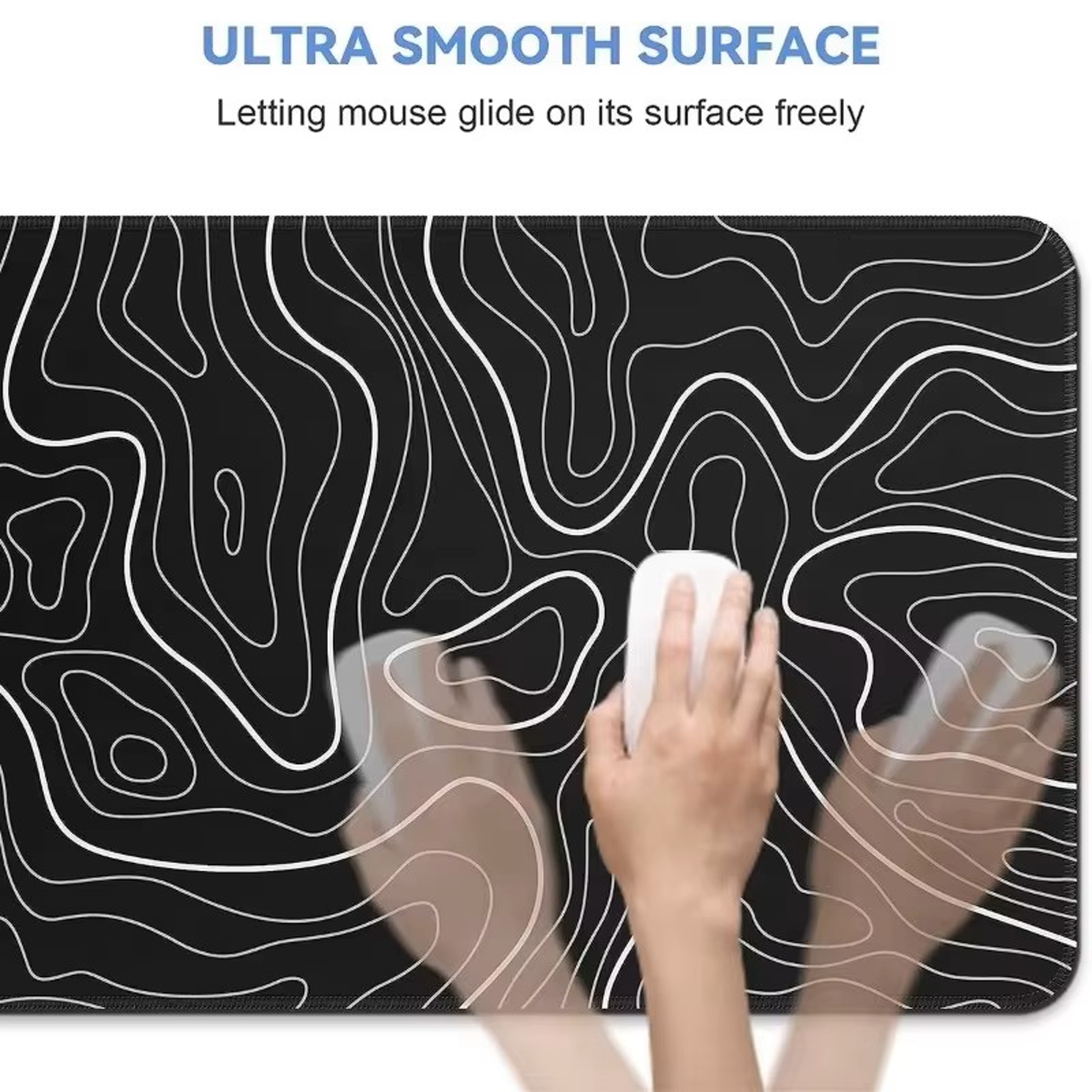 Extra Large Gaming Mouse Pad With Stitched Edges And Anti Slip Rubber Backing 2