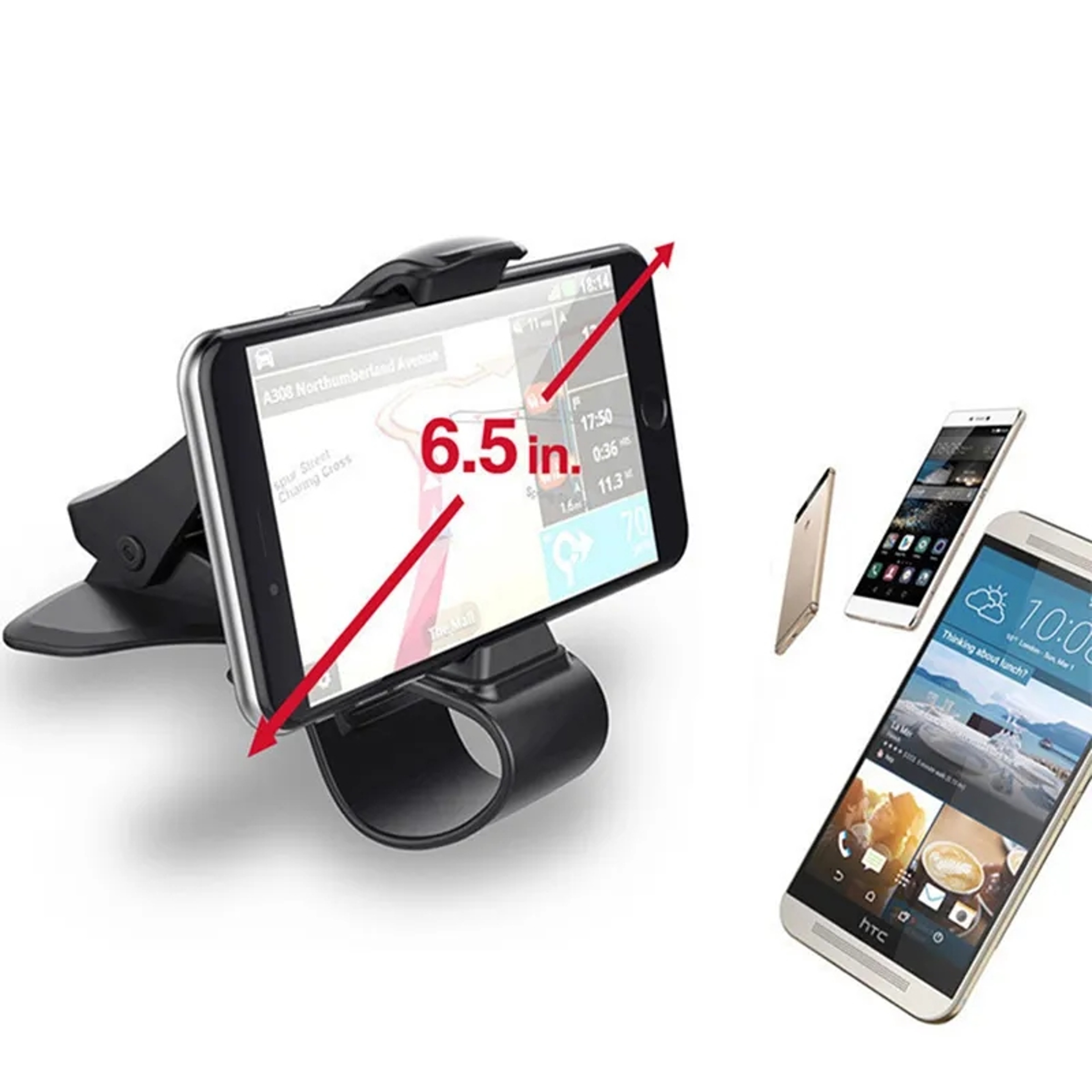 Universal Car Phone Holder Dashboard Mount Clip Stand Bracket for Smartphones – view 5