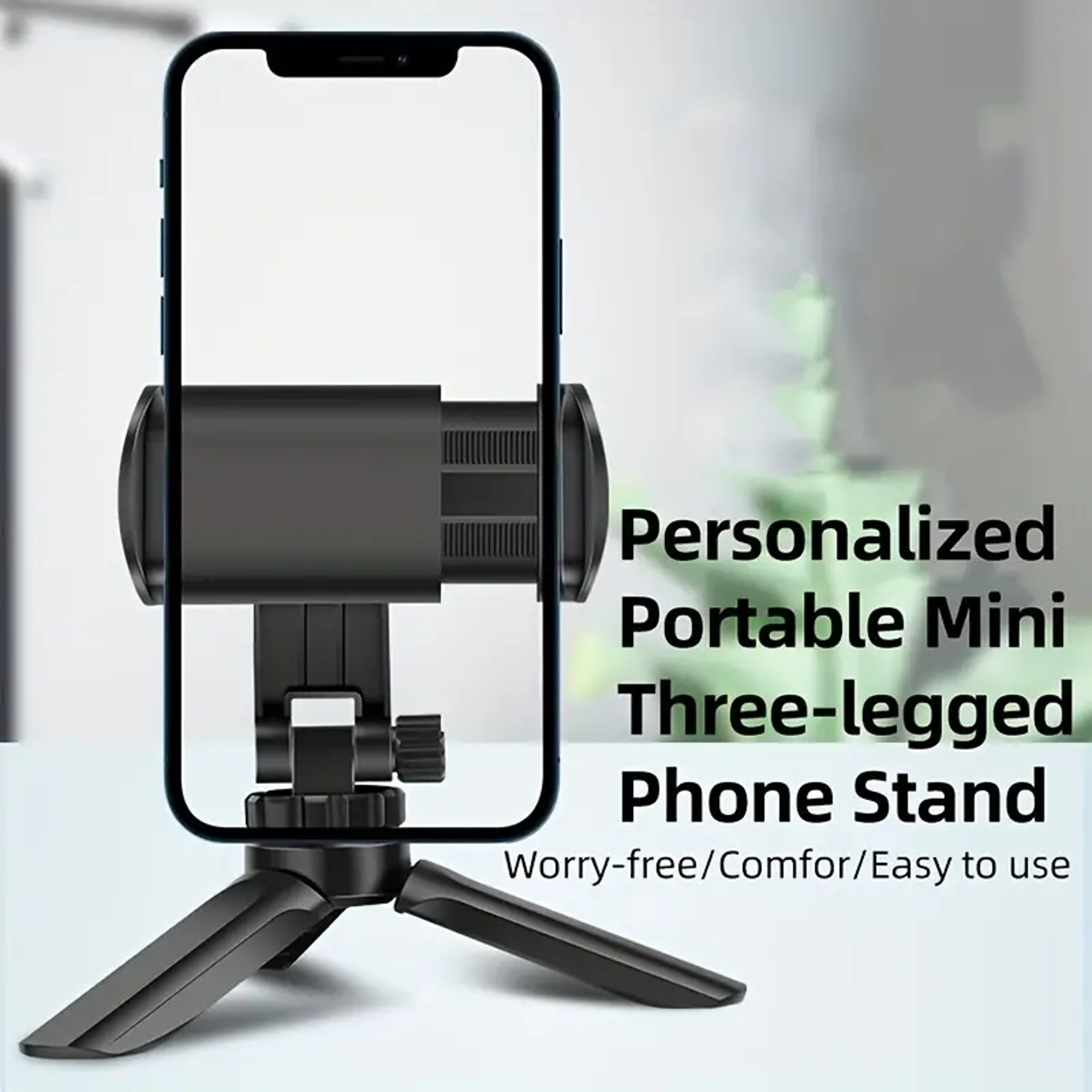 Portable Mini Smartphone Desktop Tripod with Multi Angle Adjustment – view 2