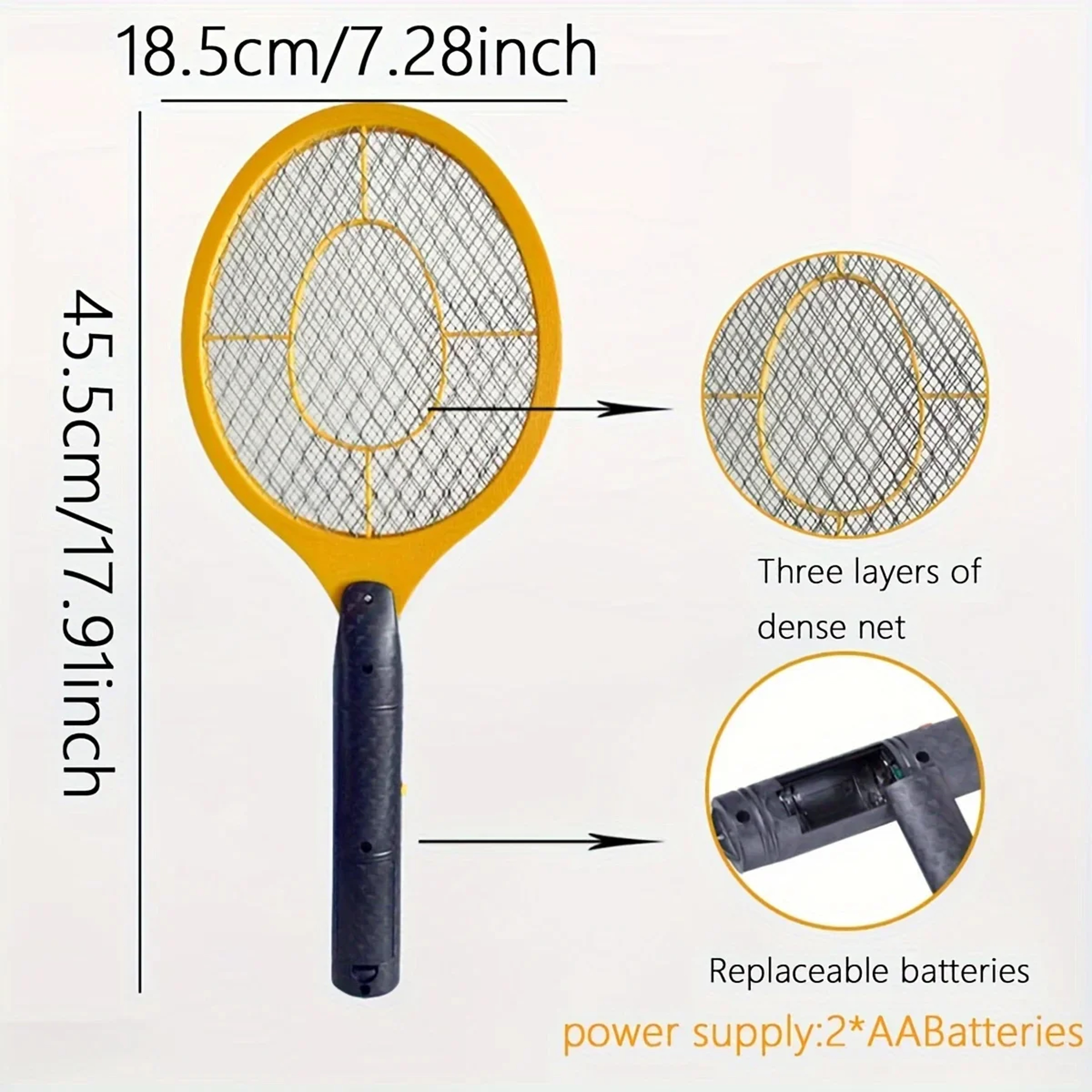 Manual Mosquito Swatter Lightweight Compact Household Bug Swatter – view 3
