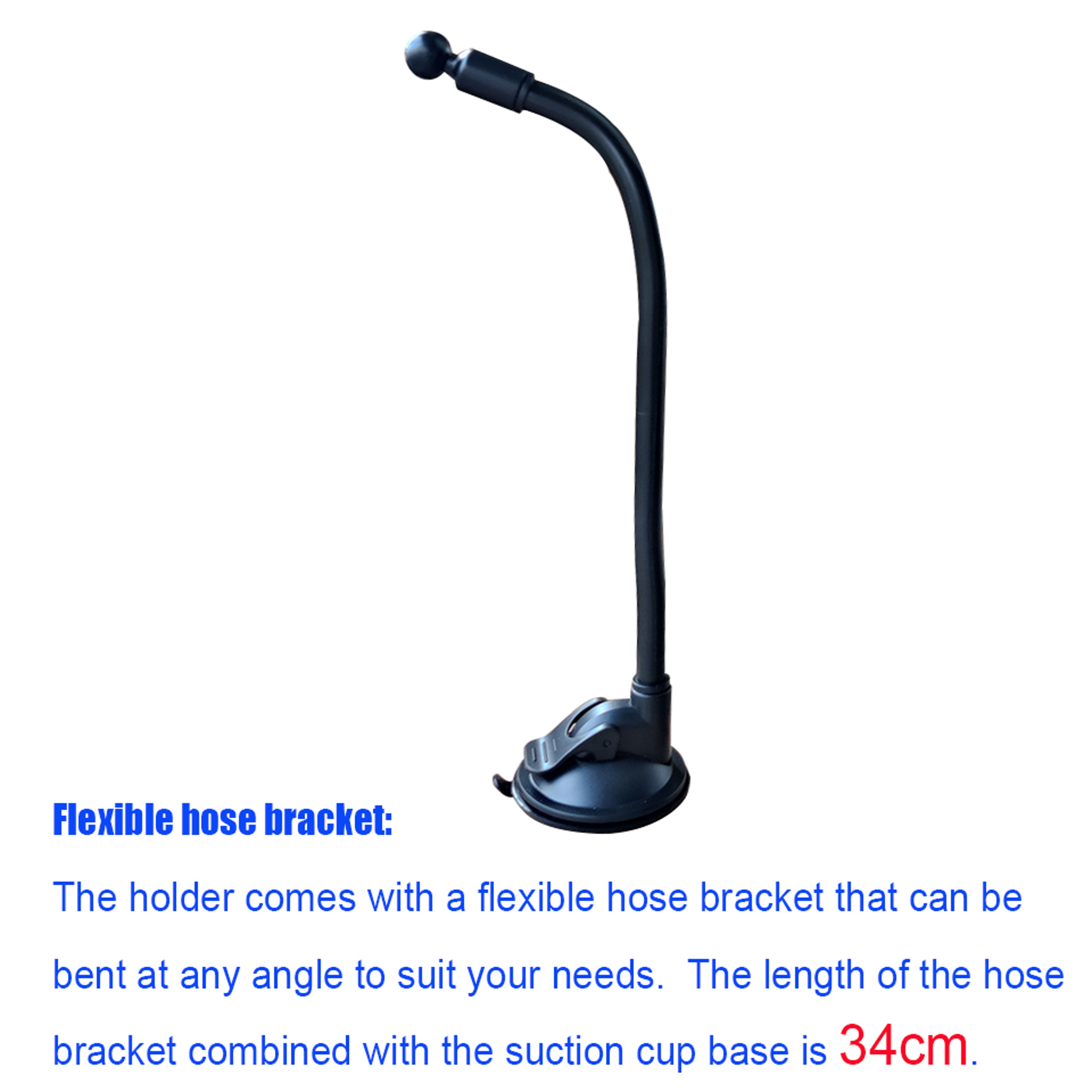 Long Arm Car Tablet Holder With Suction Cup Mount For Tablets 2