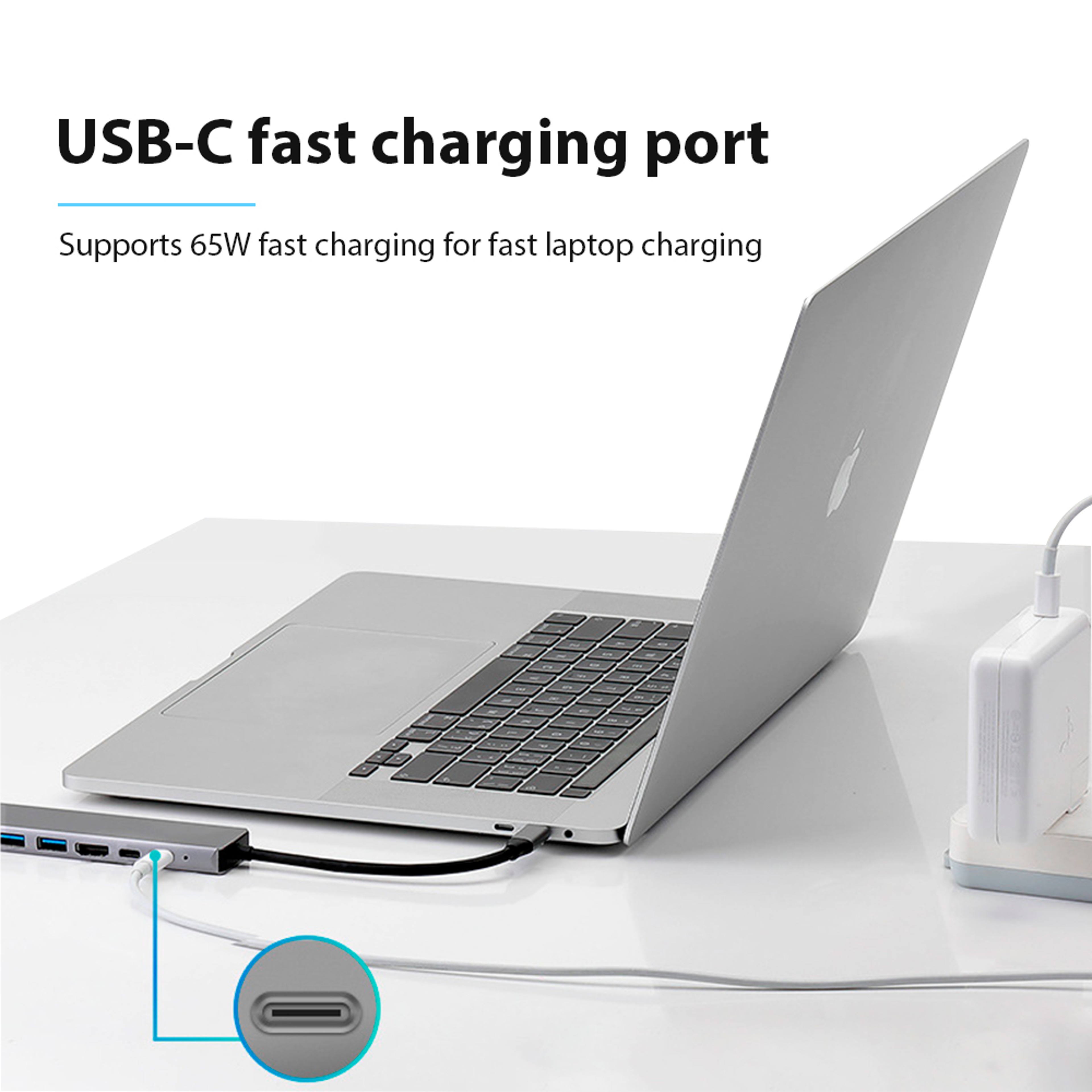 USBC Hub With HDMI Ethernet And Charging Support 6