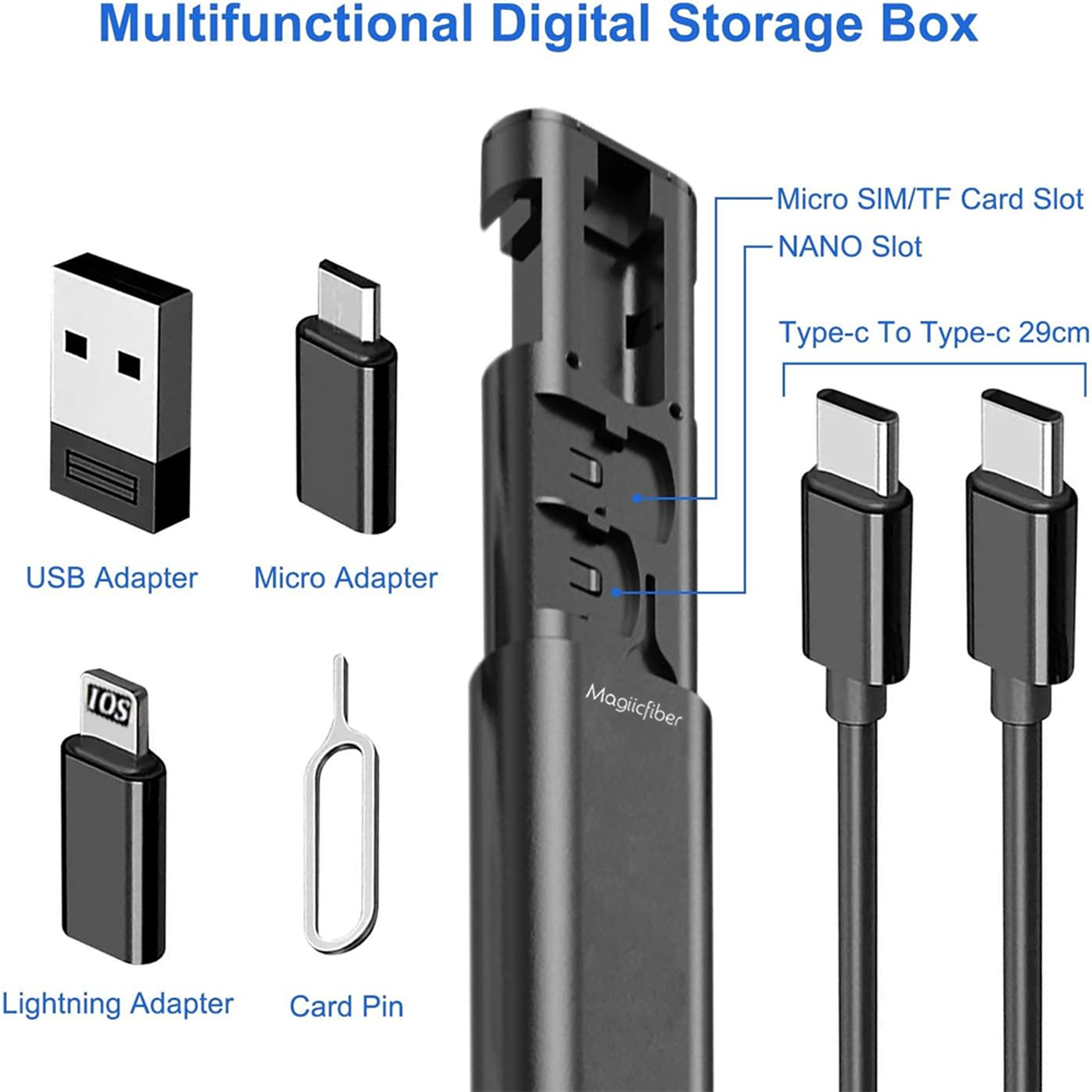 USB-C Charging Cable Set with PD Fast Charging and Data Transfer – view 3