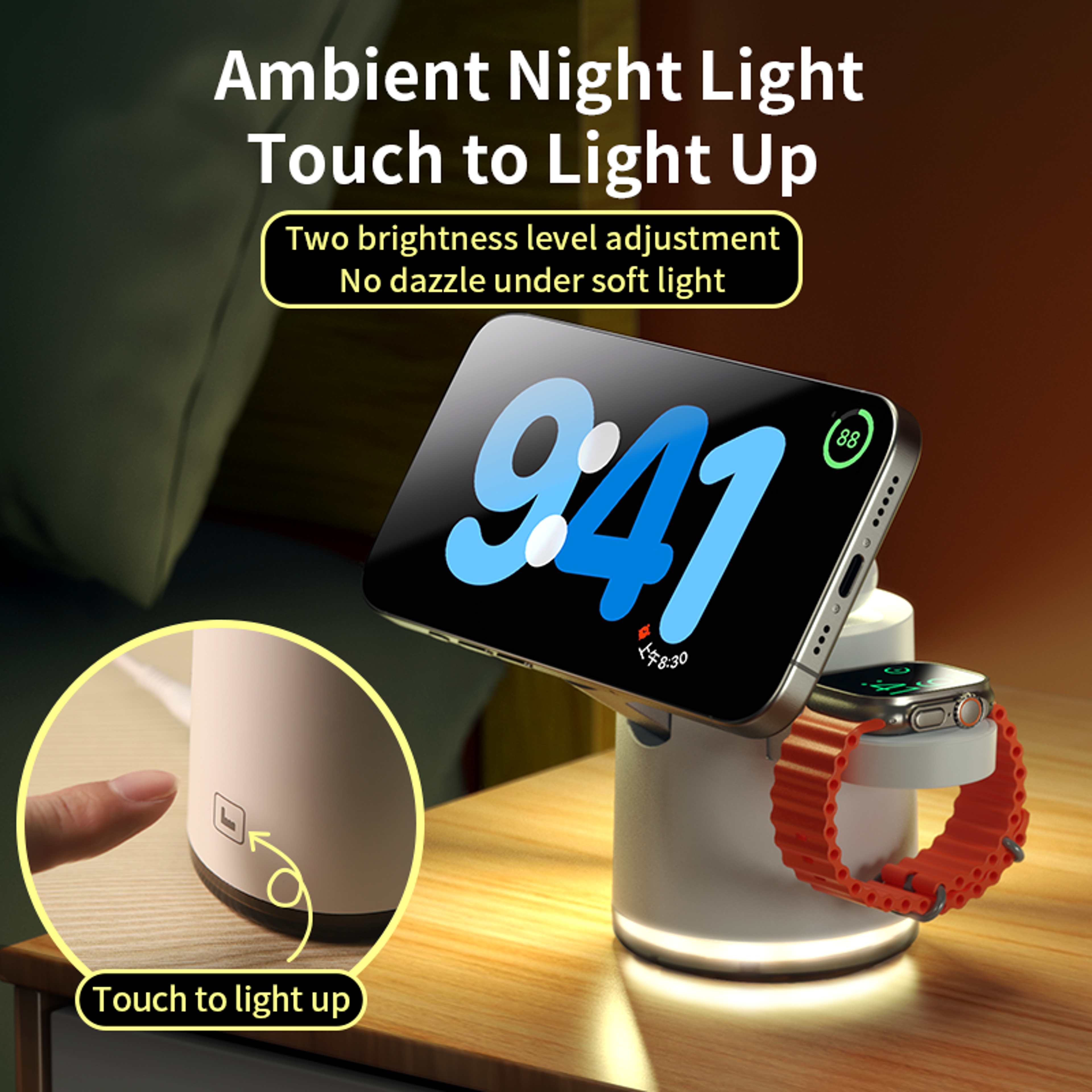 Wireless Charging Station with Foldable Magnetic Stand Fast Charging – view 5