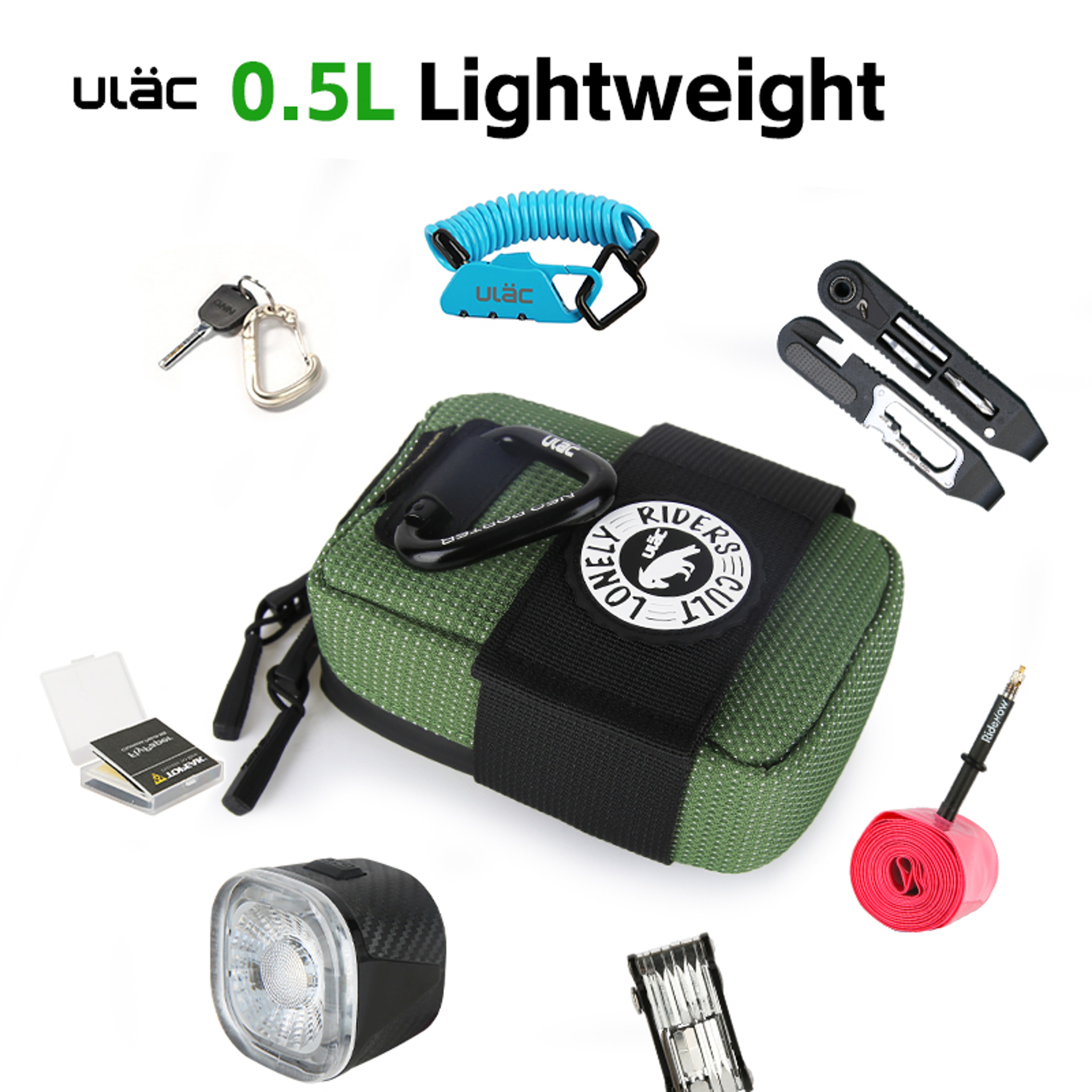 Waterproof Bicycle Saddle Bag Lightweight Nylon Bike Seat Pouch 1