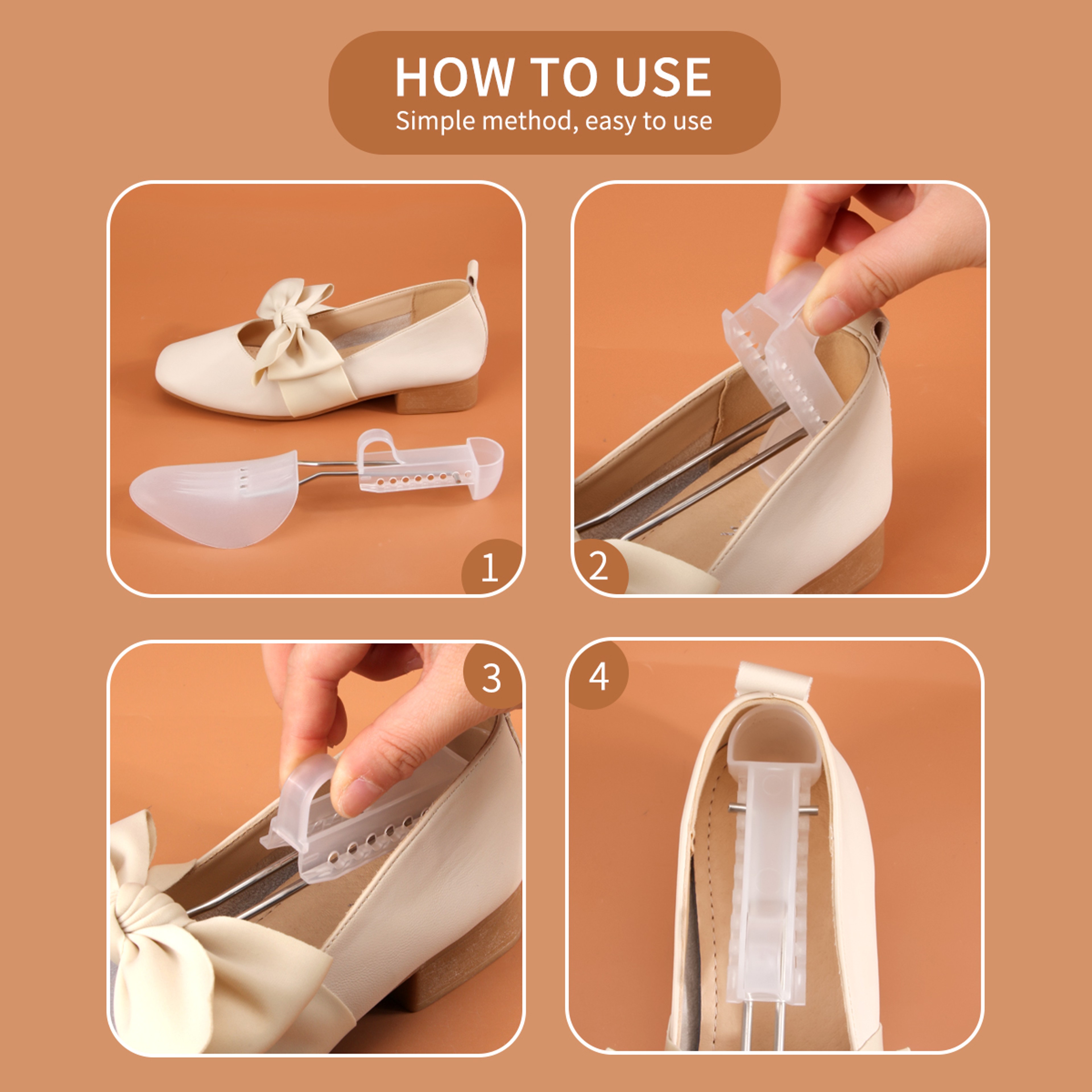 Adjustable Plastic Shoe Trees for Men and Women Shoe Shapers – view 5