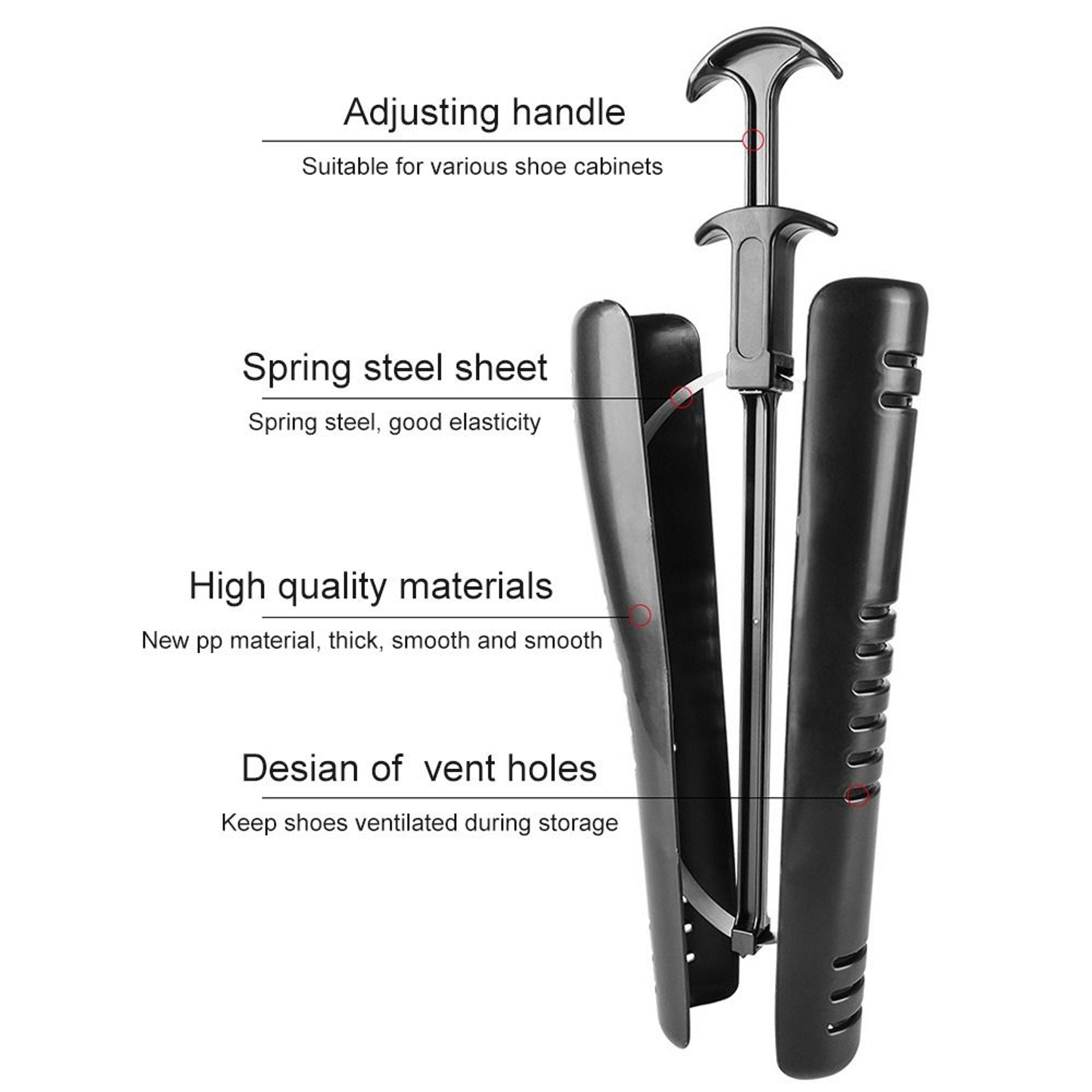 Adjustable Long Boot Shaper Support Stand for Wrinkle Prevention and Storage – view 3
