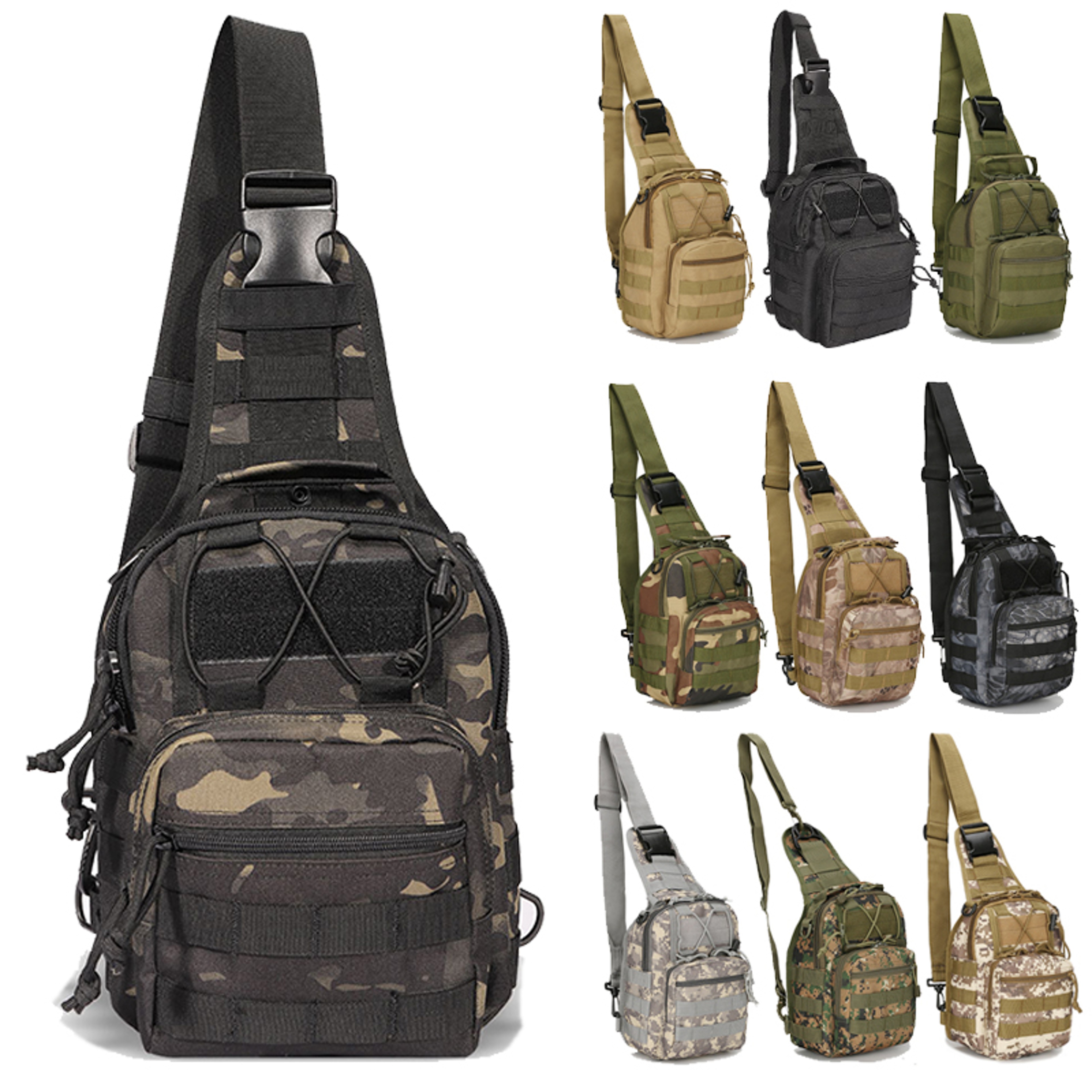 Tactical Chest Sling Bag for Men and Women Outdoor EDC Shoulder Pack – view 1