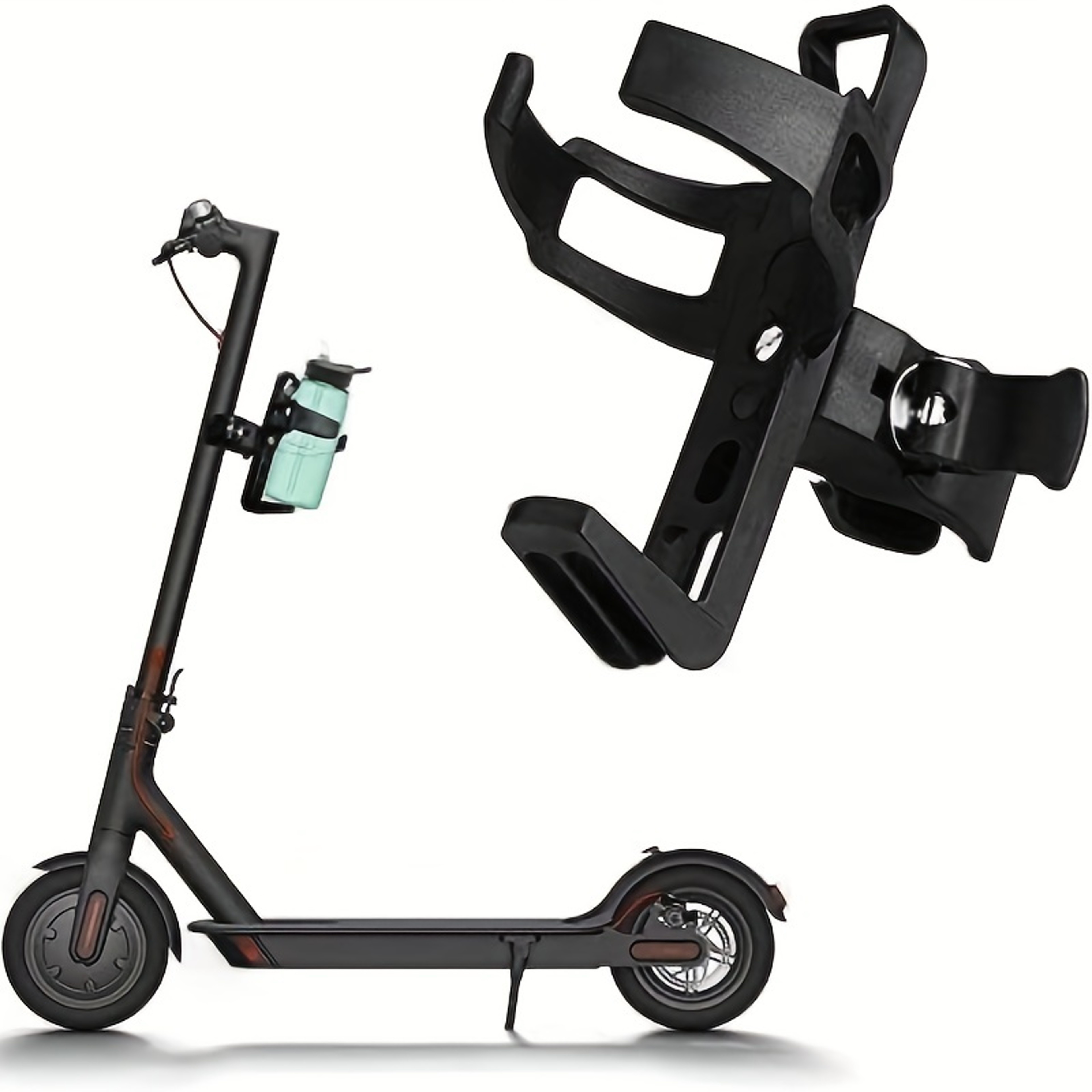 Rotating Bicycle Water Bottle Holder for Bikes and Electric Scooters – view 1