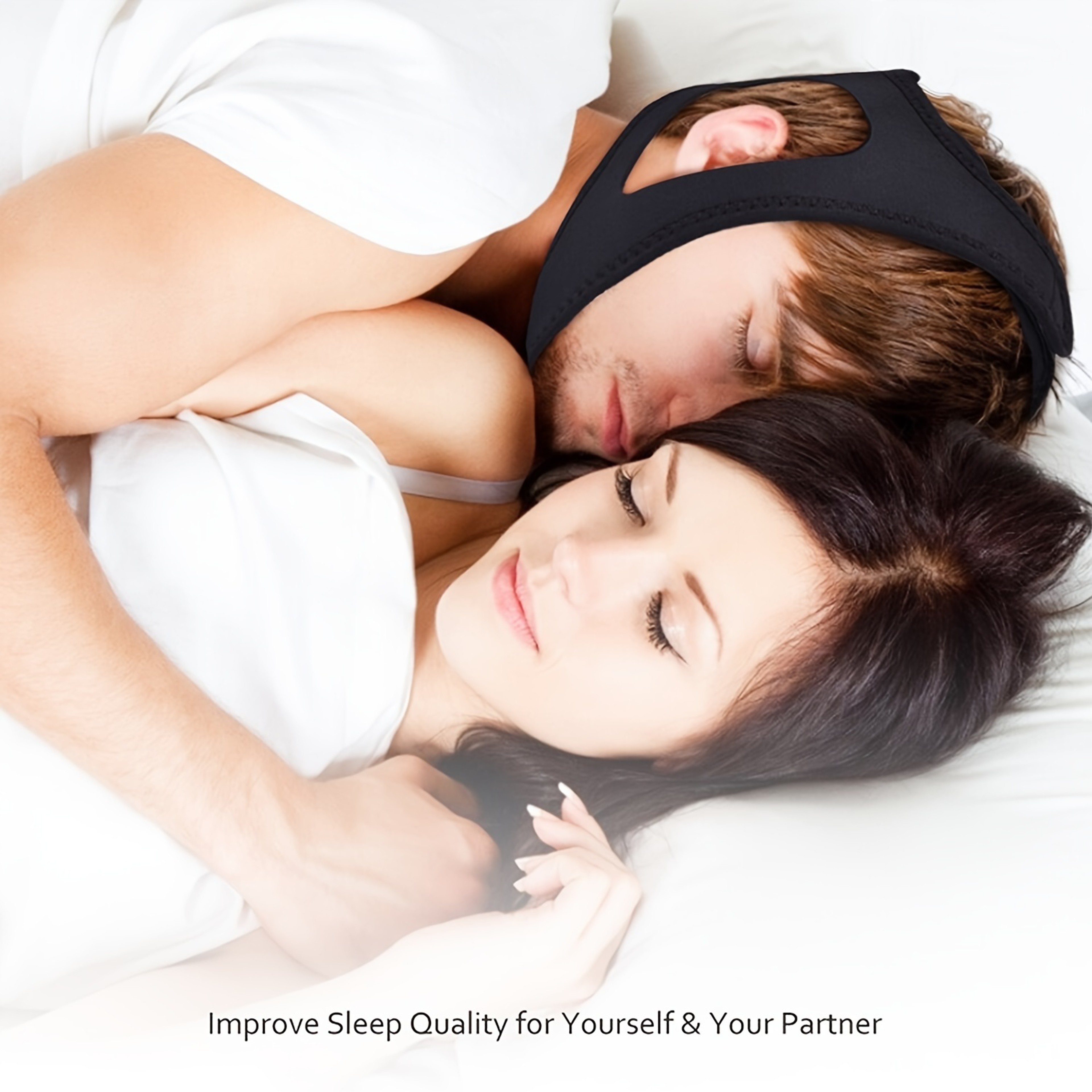 Anti Snoring Chin Strap Soft Neoprene Jaw Support Belt For Sleeping 3