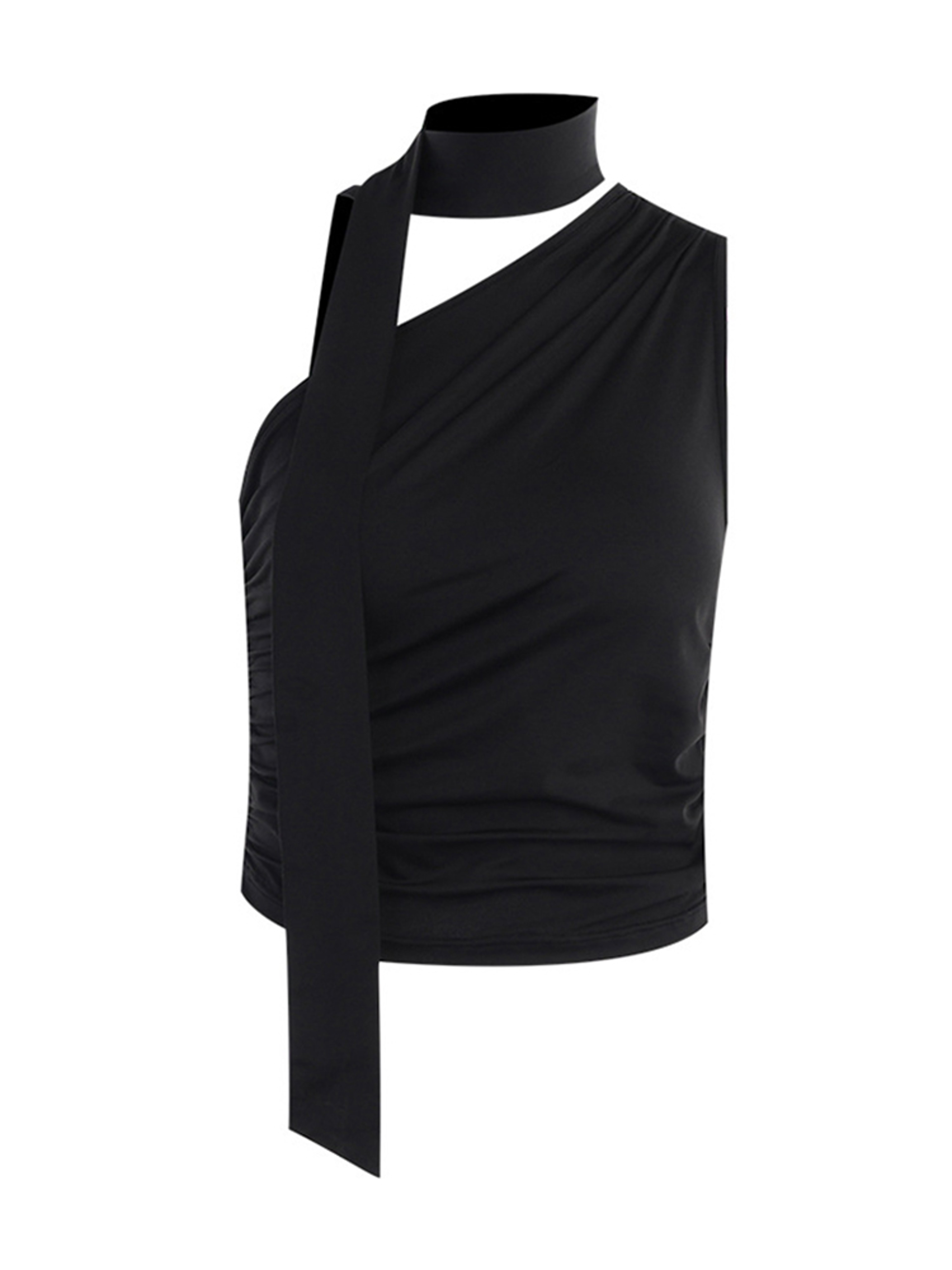 Womens Backless Halter Crop Top Off Shoulder Summer Tank Top – view 6
