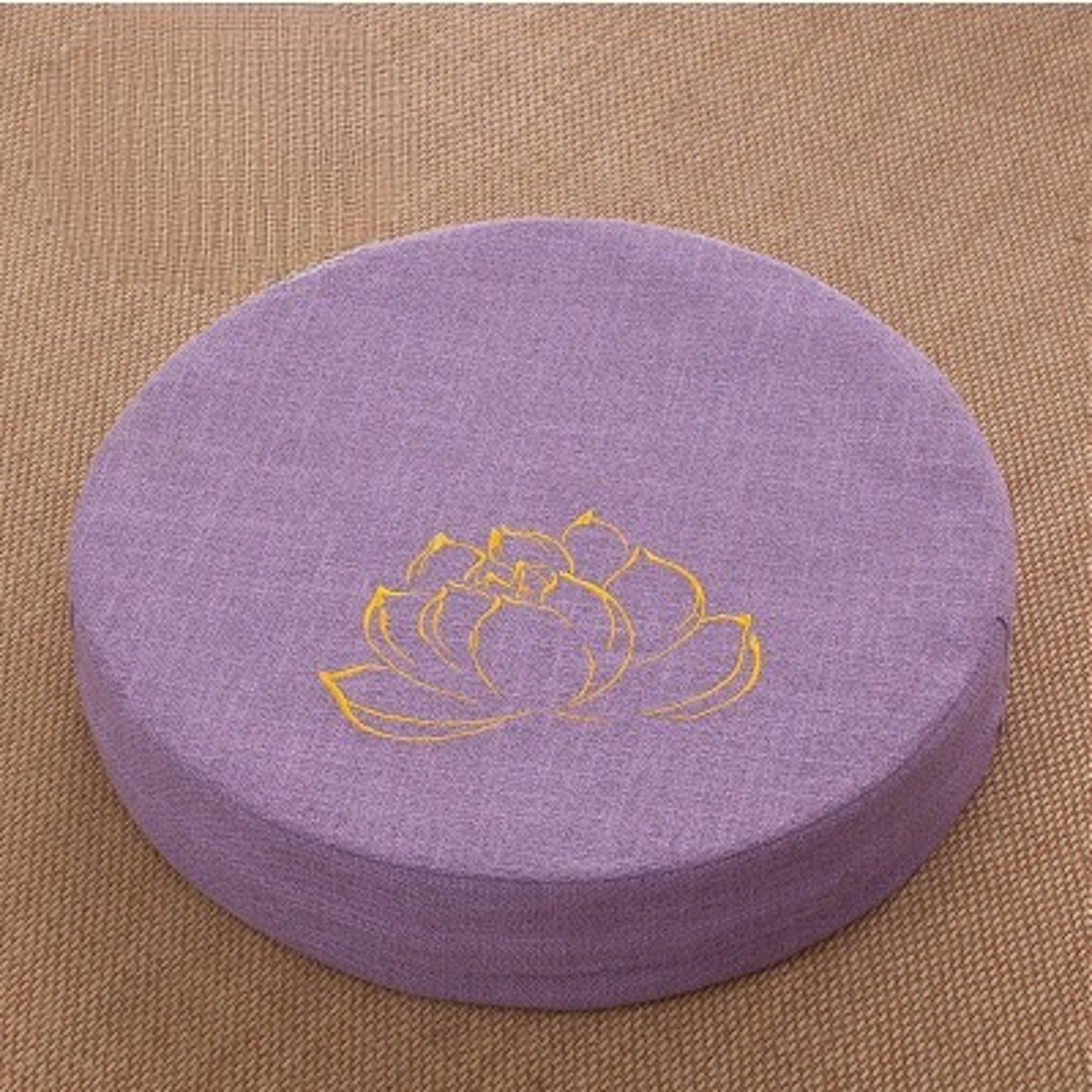 Round Yoga Meditation Cushion with Removable Washable Cover and Cotton Filling – view 10