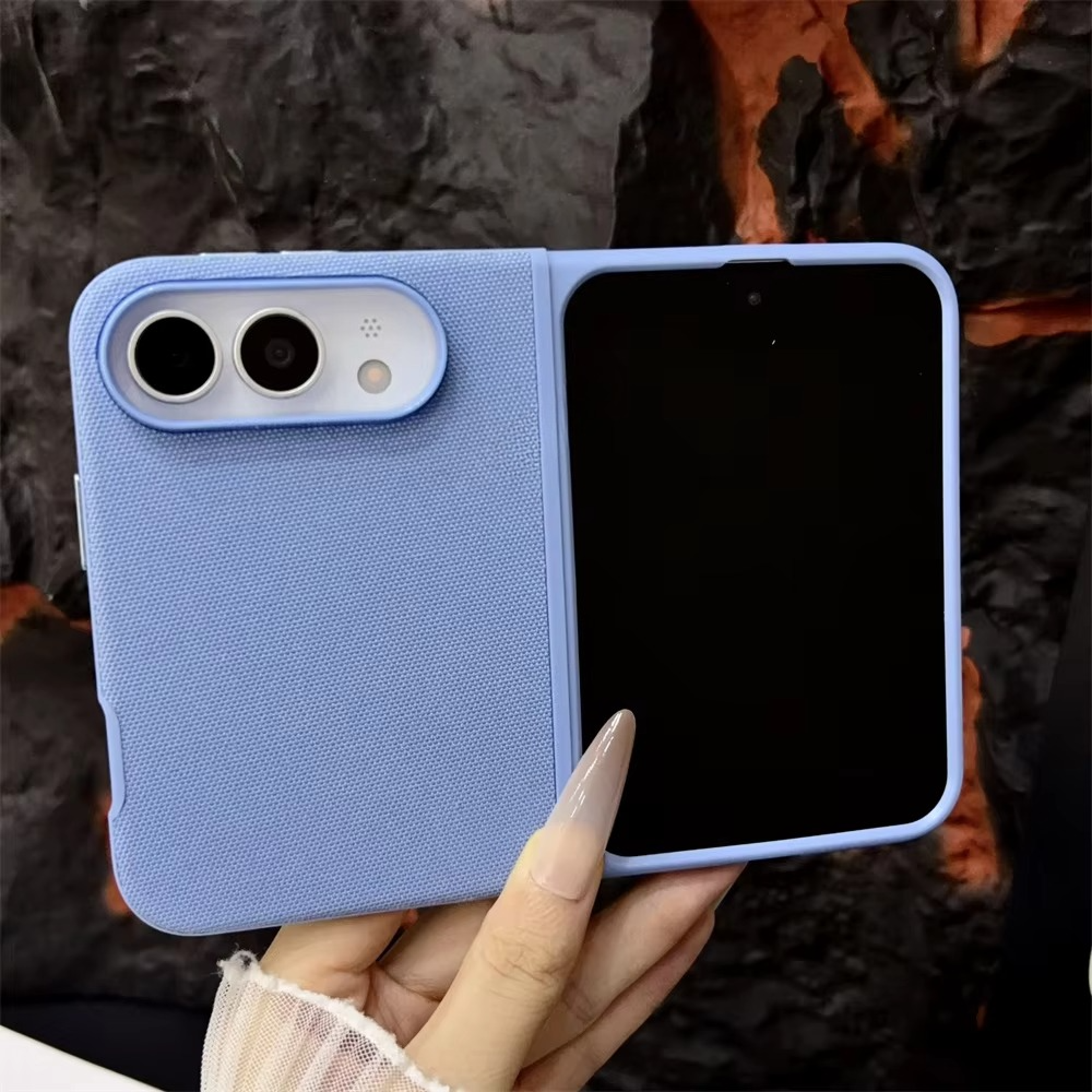 Woven Texture Magnetic Fold Case for iPhone Duo 18 Fold with MagSafe Compatibility – view 4