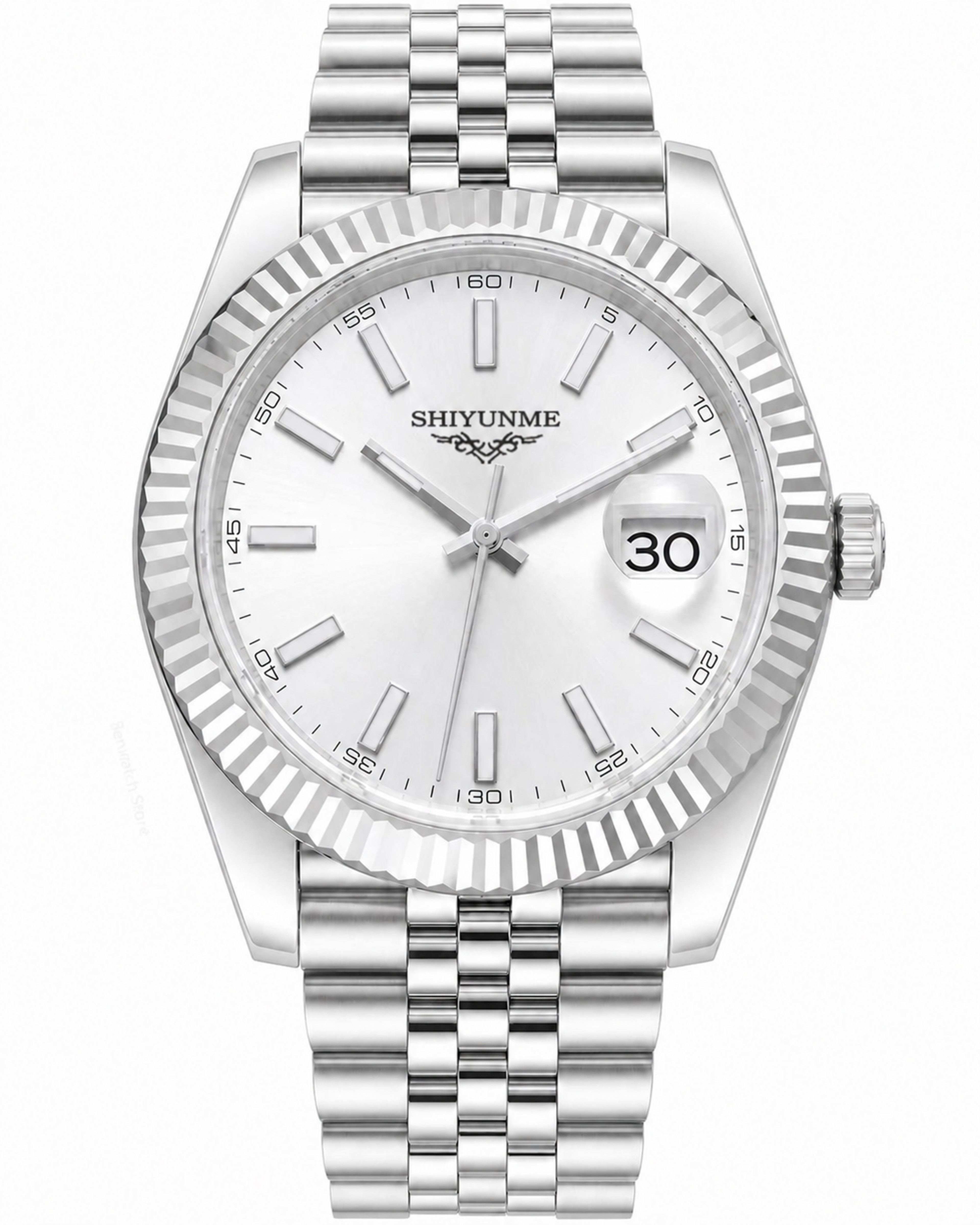 Mens Automatic Mechanical Wristwatch with Stainless Steel Band and Sapphire Crystal – view 19