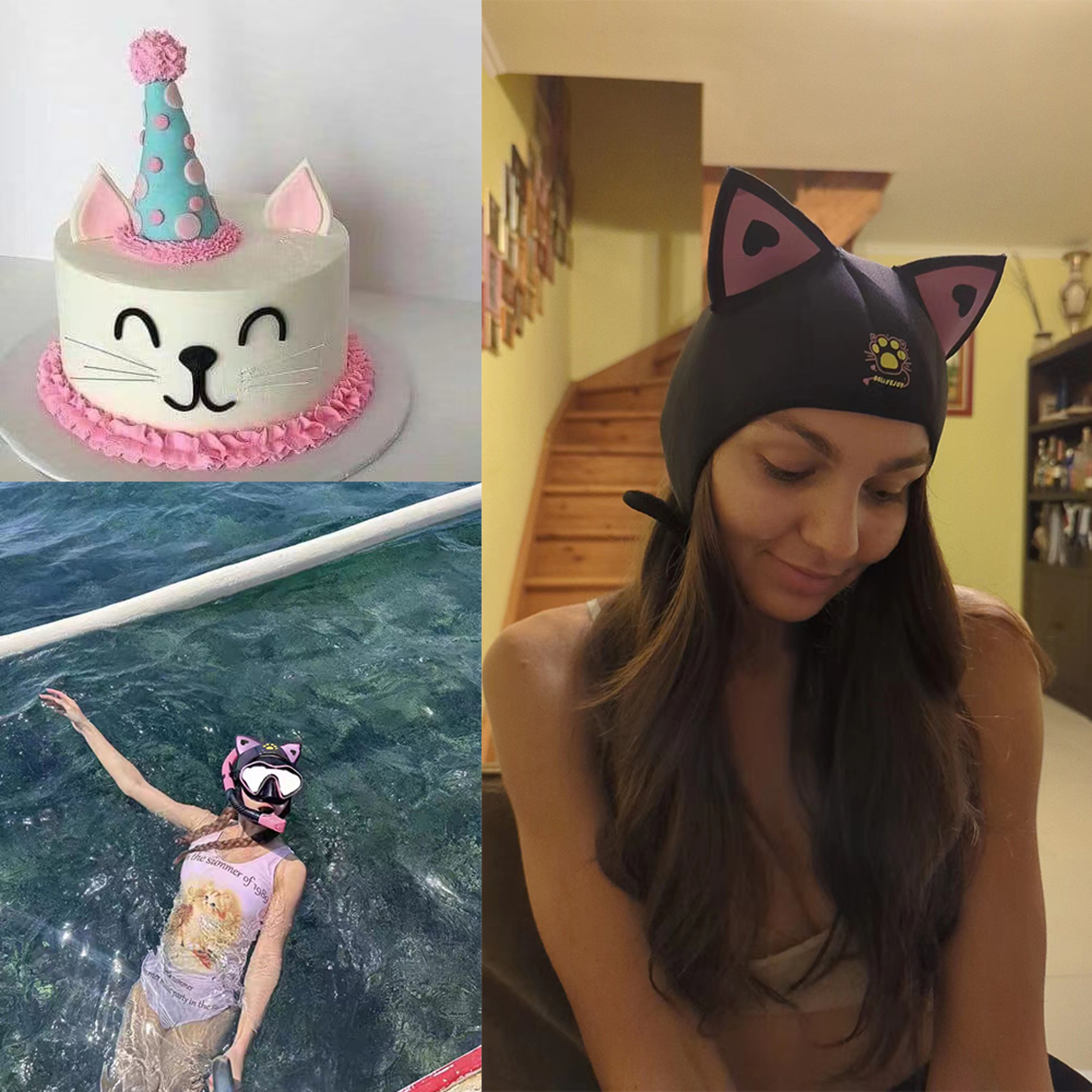 Cat Ears Diving Hood 3mm Neoprene Wetsuit Hood for Surfing and Snorkeling – view 2