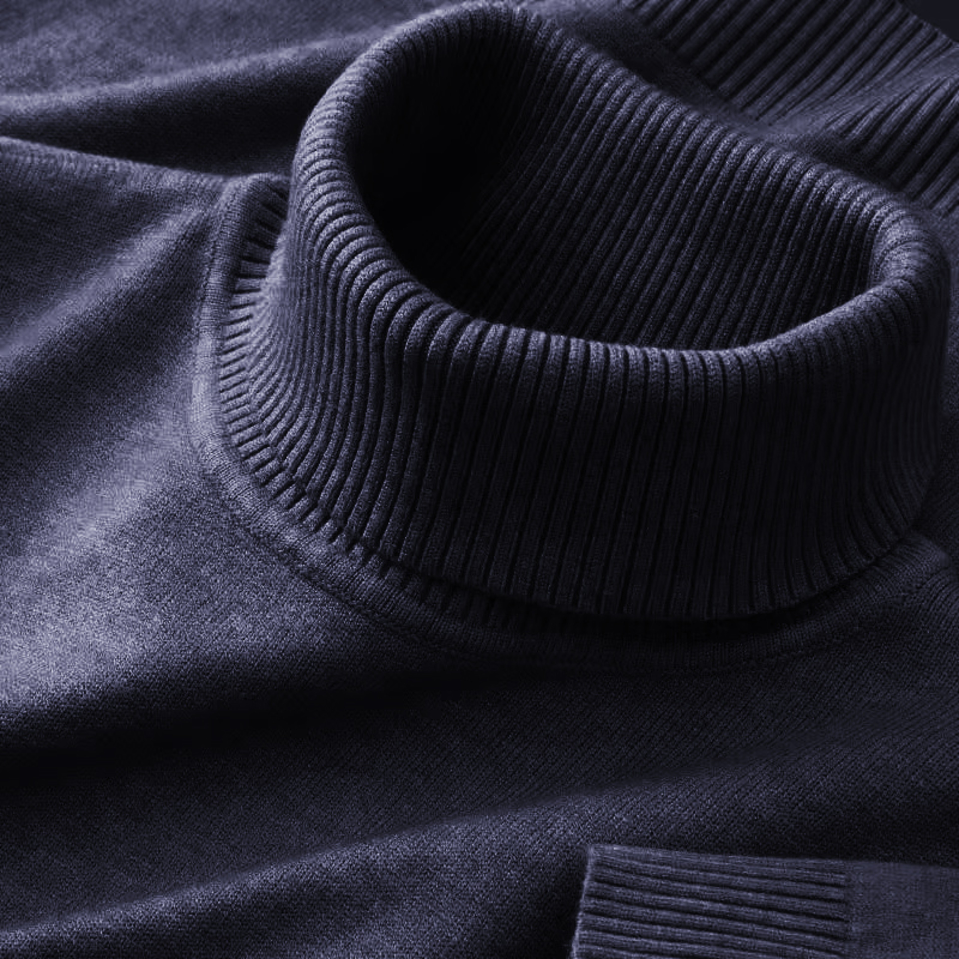 Mens Knitted Turtleneck Sweater Warm Breathable Long Sleeve Pullover 14