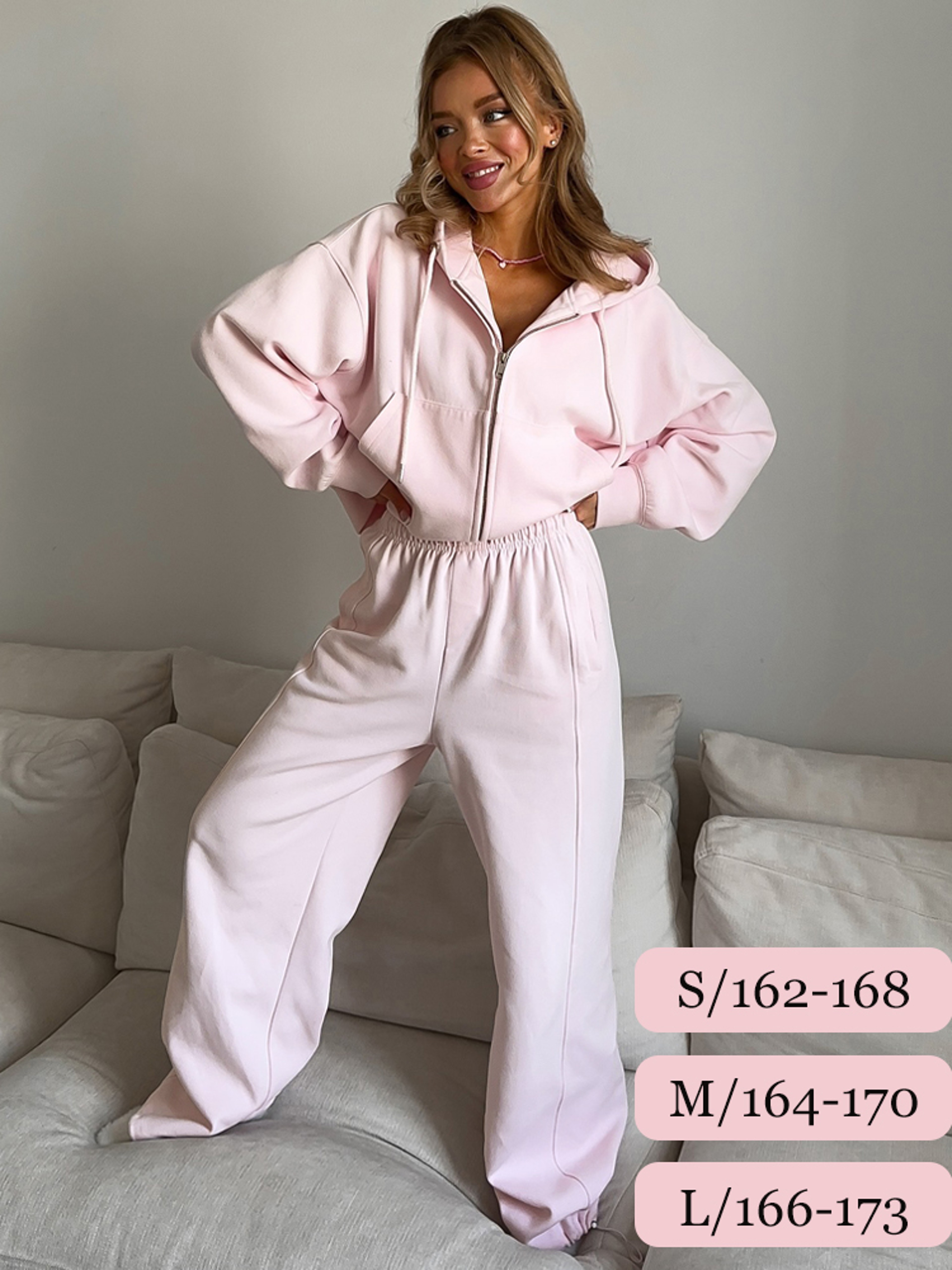 Womens TwoPiece Tracksuit Set With Hooded ZipUp Top And WideLeg Pants 8