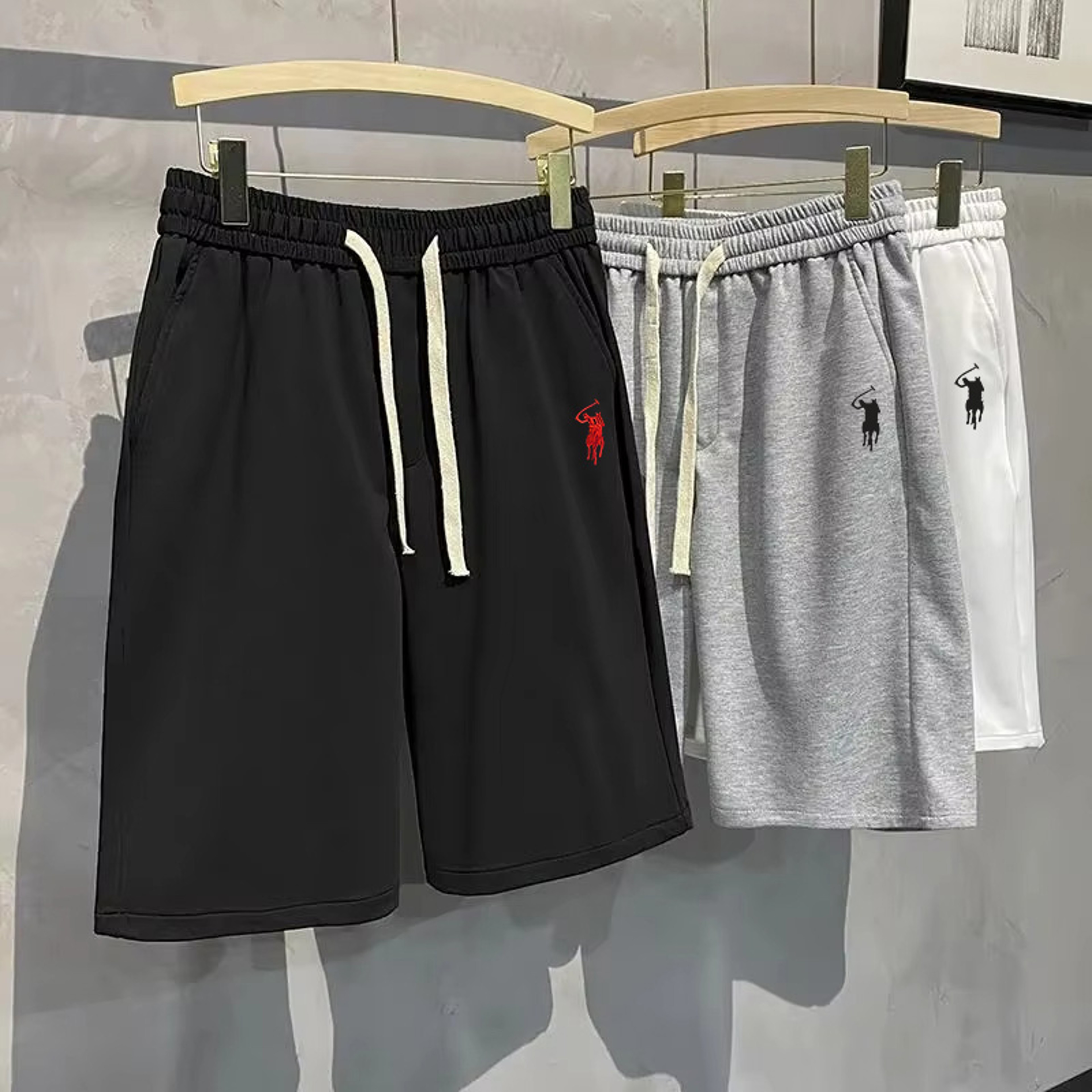Mens Loose Fit Cotton Blend Casual Shorts for Gym and Everyday Wear – view 1