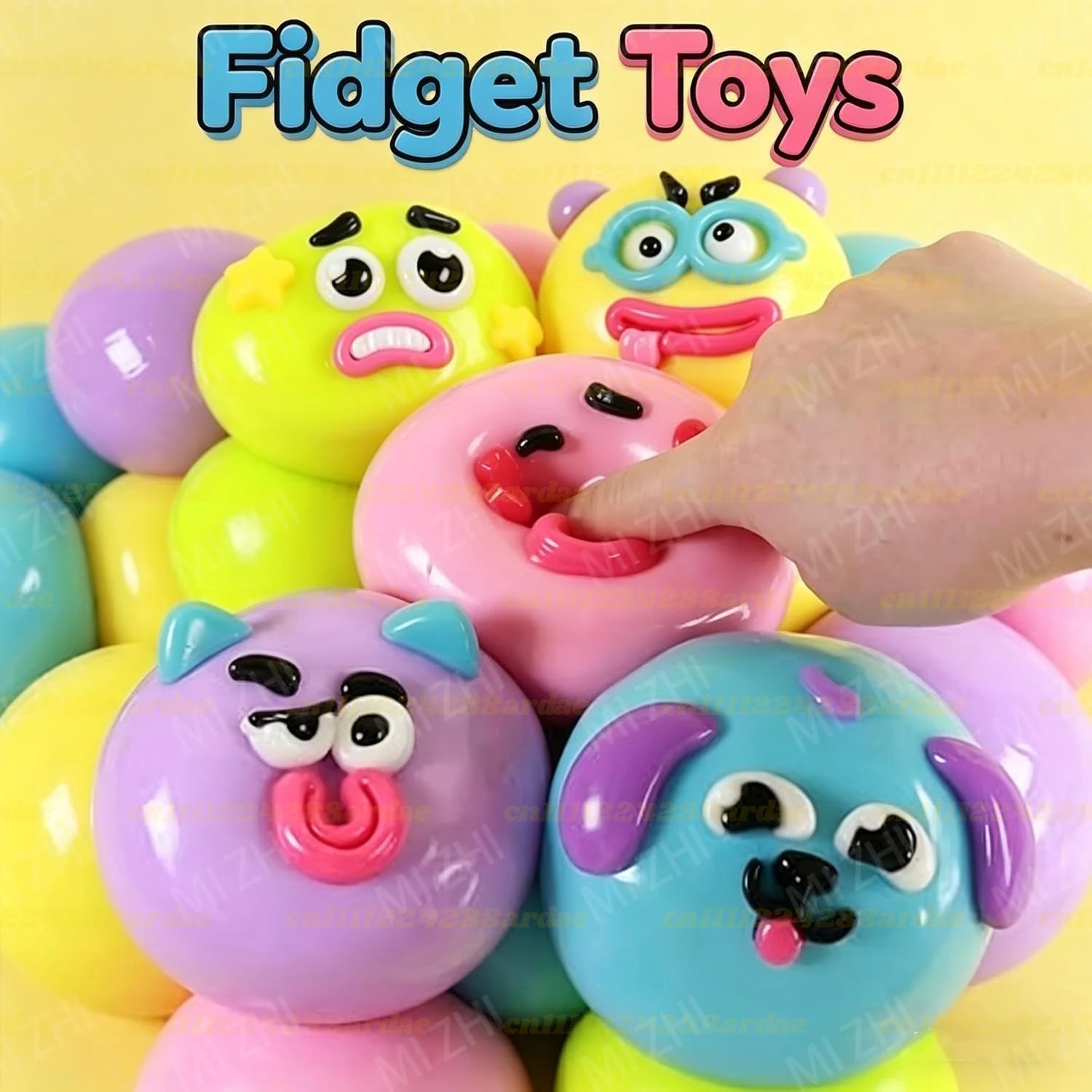 Dog Face Squishy Toy Soft SlowRising Squeeze Toy For Adults 1