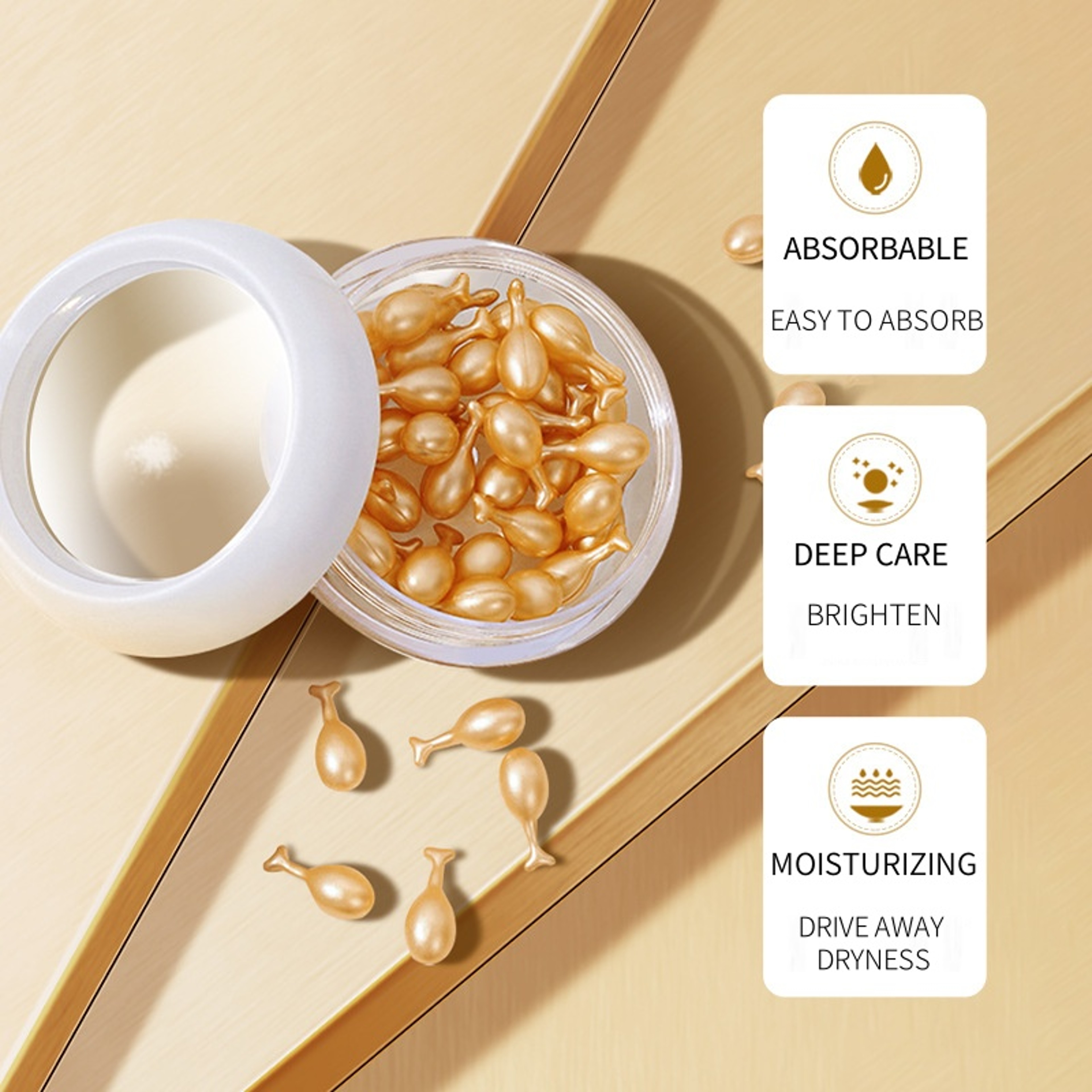 Fullerene Facial Serum Capsules for Hydrating and Moisturizing Skin – view 6
