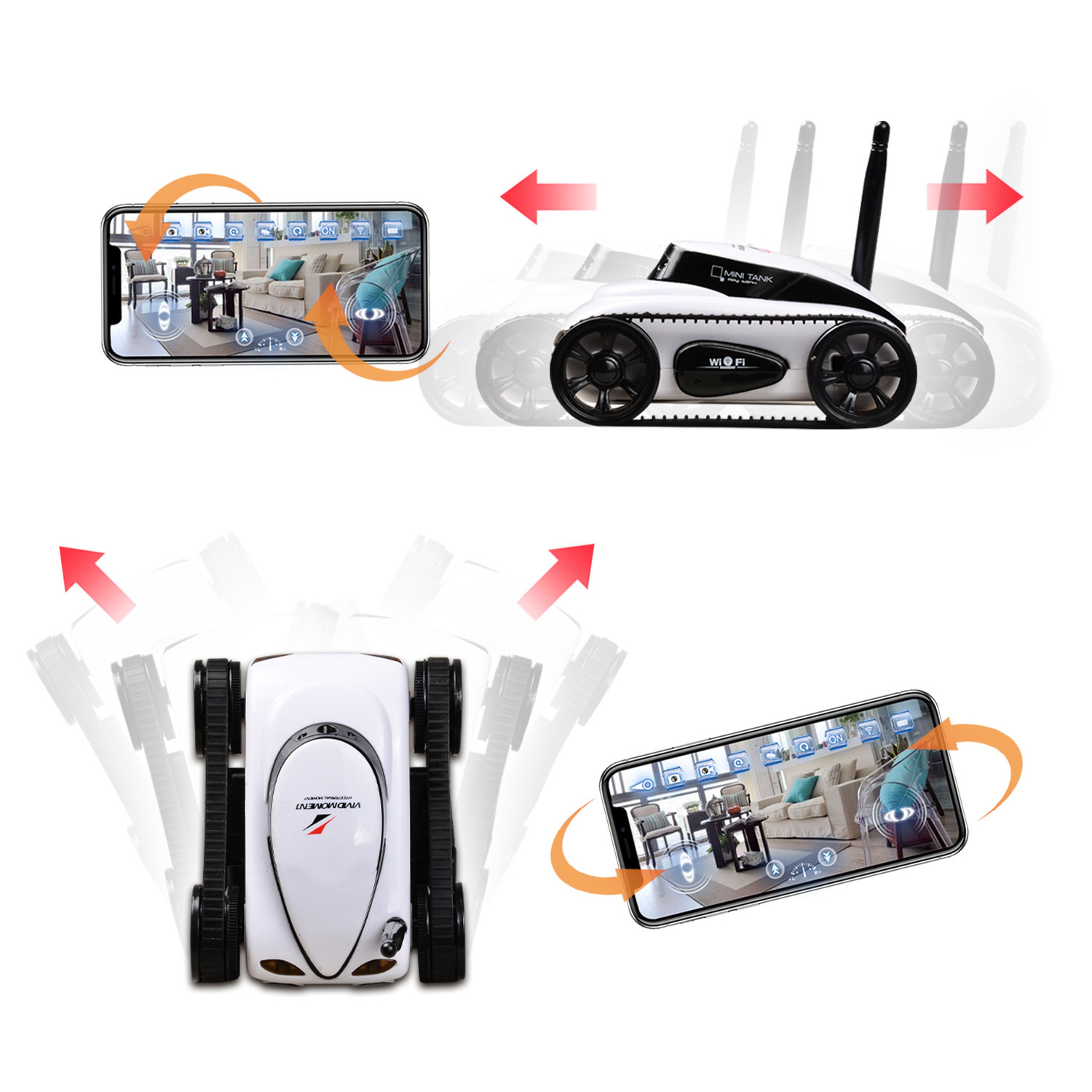 WiFi RC Tank Toy with Real-Time Camera and Remote Control – view 5