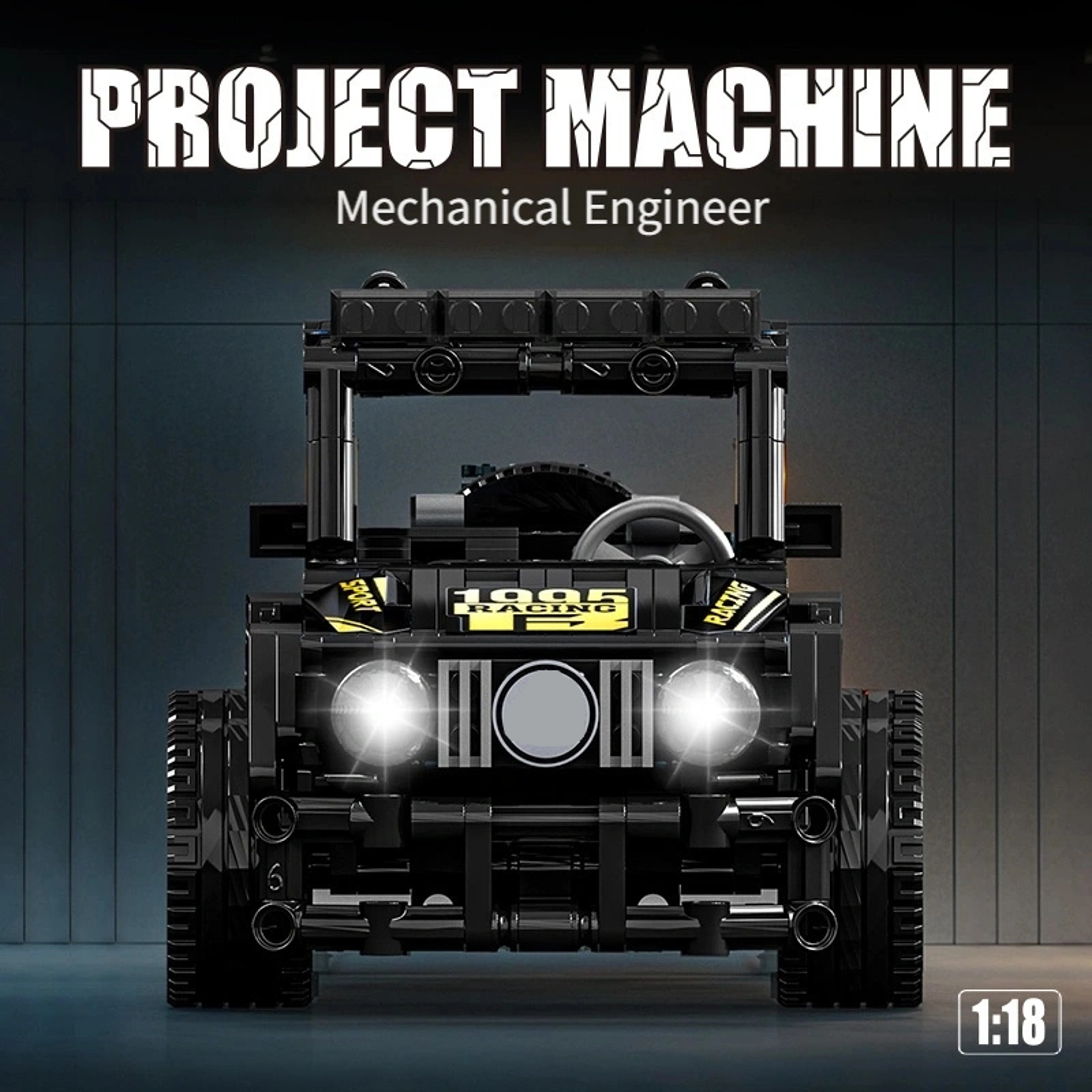 Black Car Building Blocks Set for Creative Construction and Imaginative Play for Teens and Adults – view 4