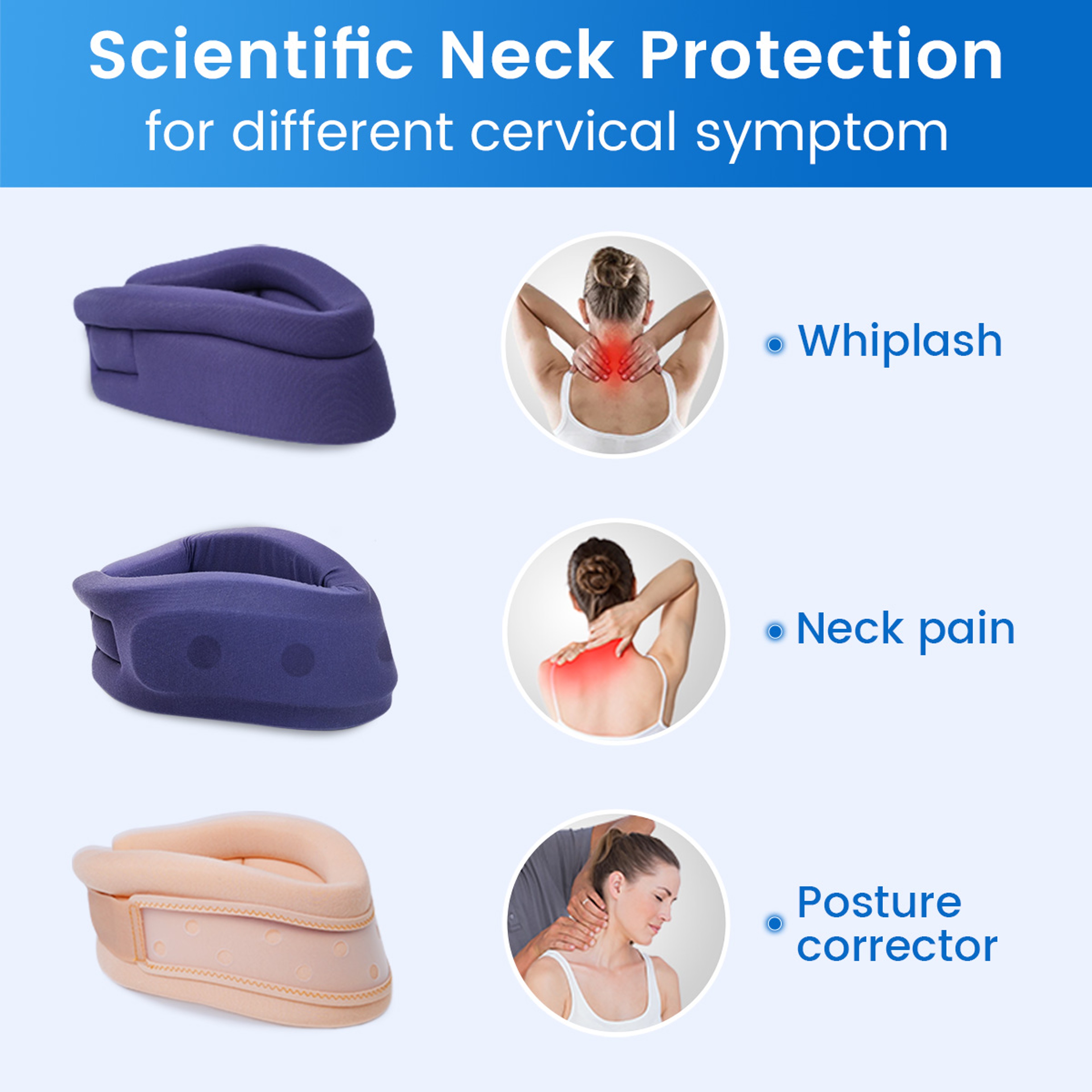 Adjustable Foam Cervical Neck Brace For Comfortable Neck Support 1