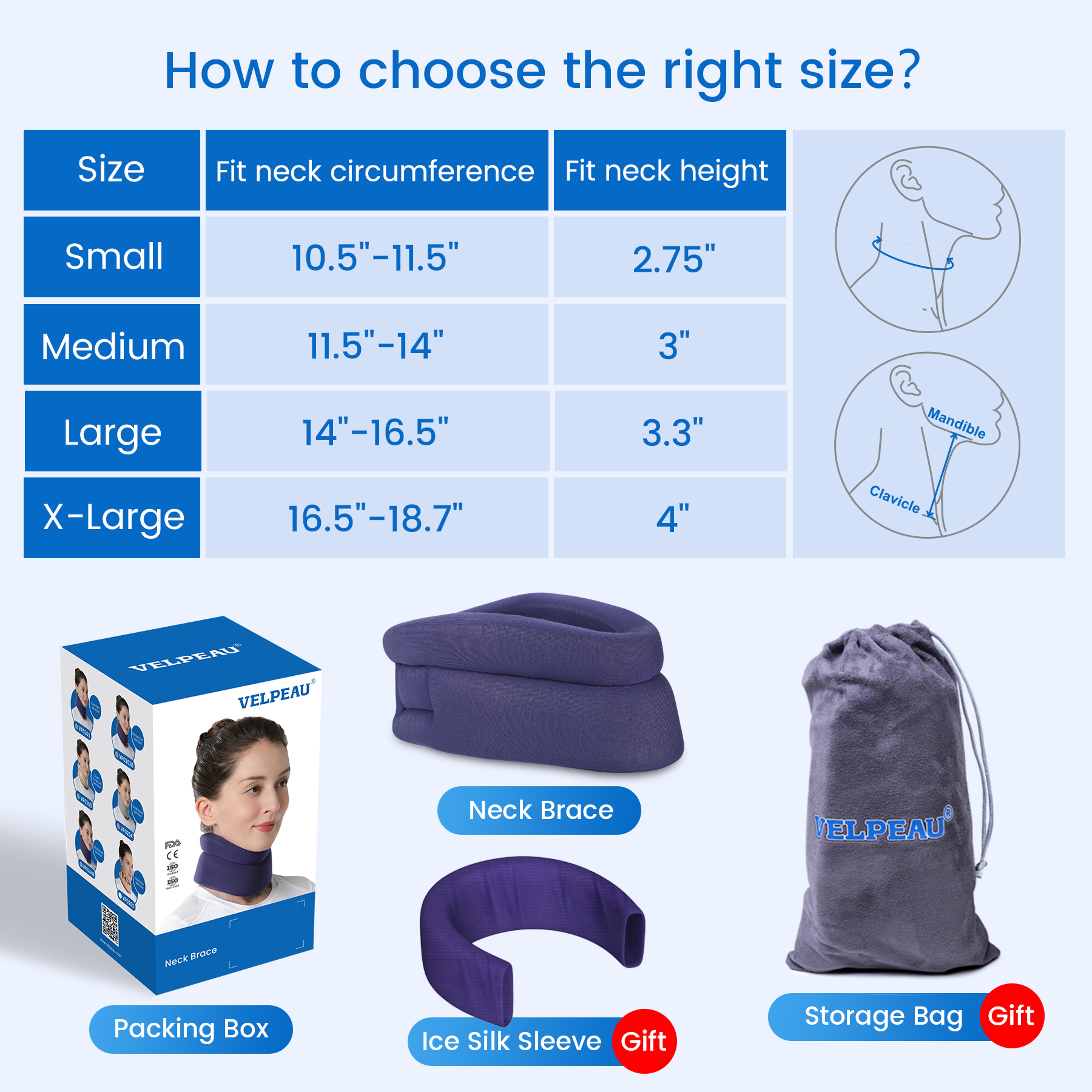 Adjustable Foam Cervical Neck Brace For Comfortable Neck Support 5