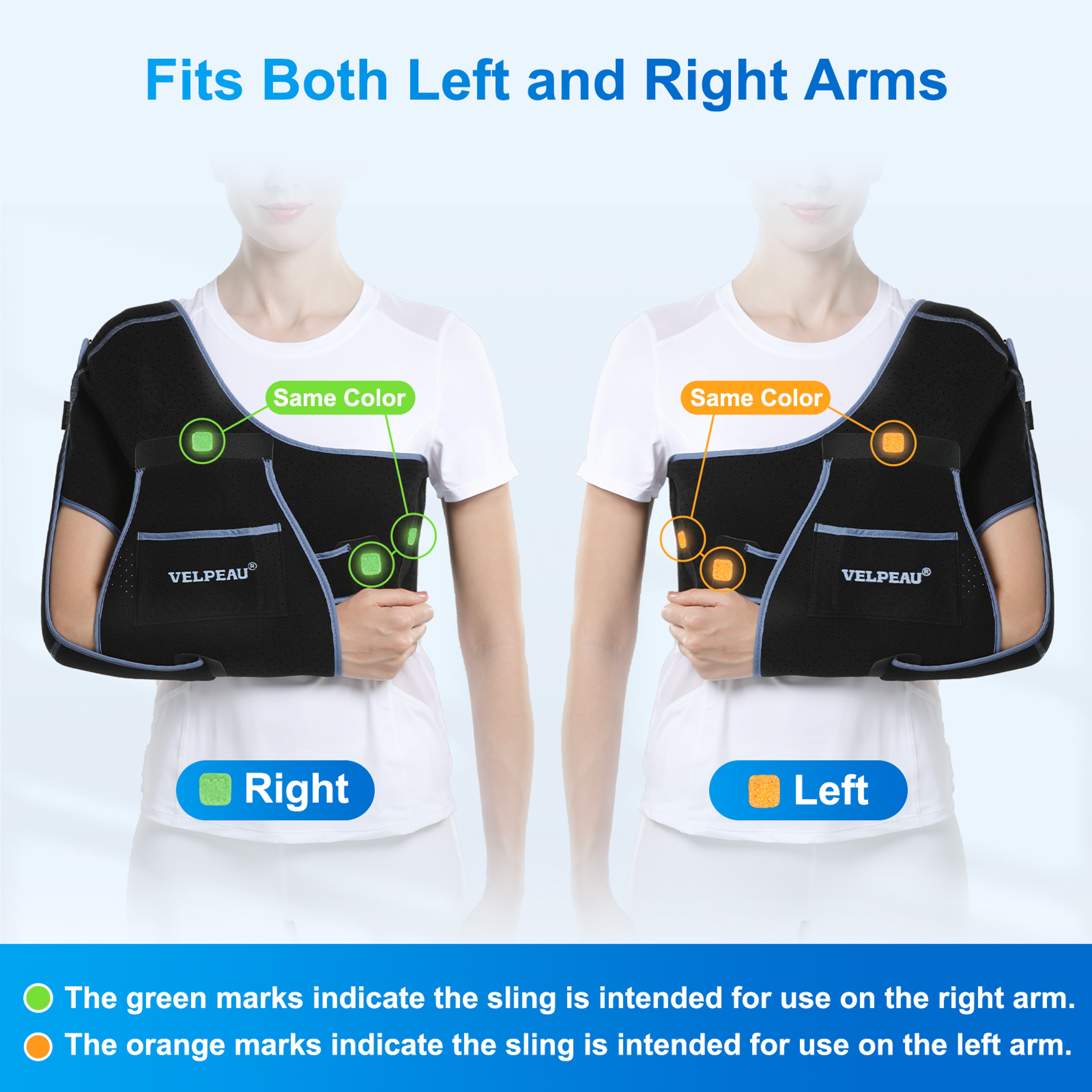 Adjustable Breathable Shoulder Sling For Arm Support And Immobilization 6