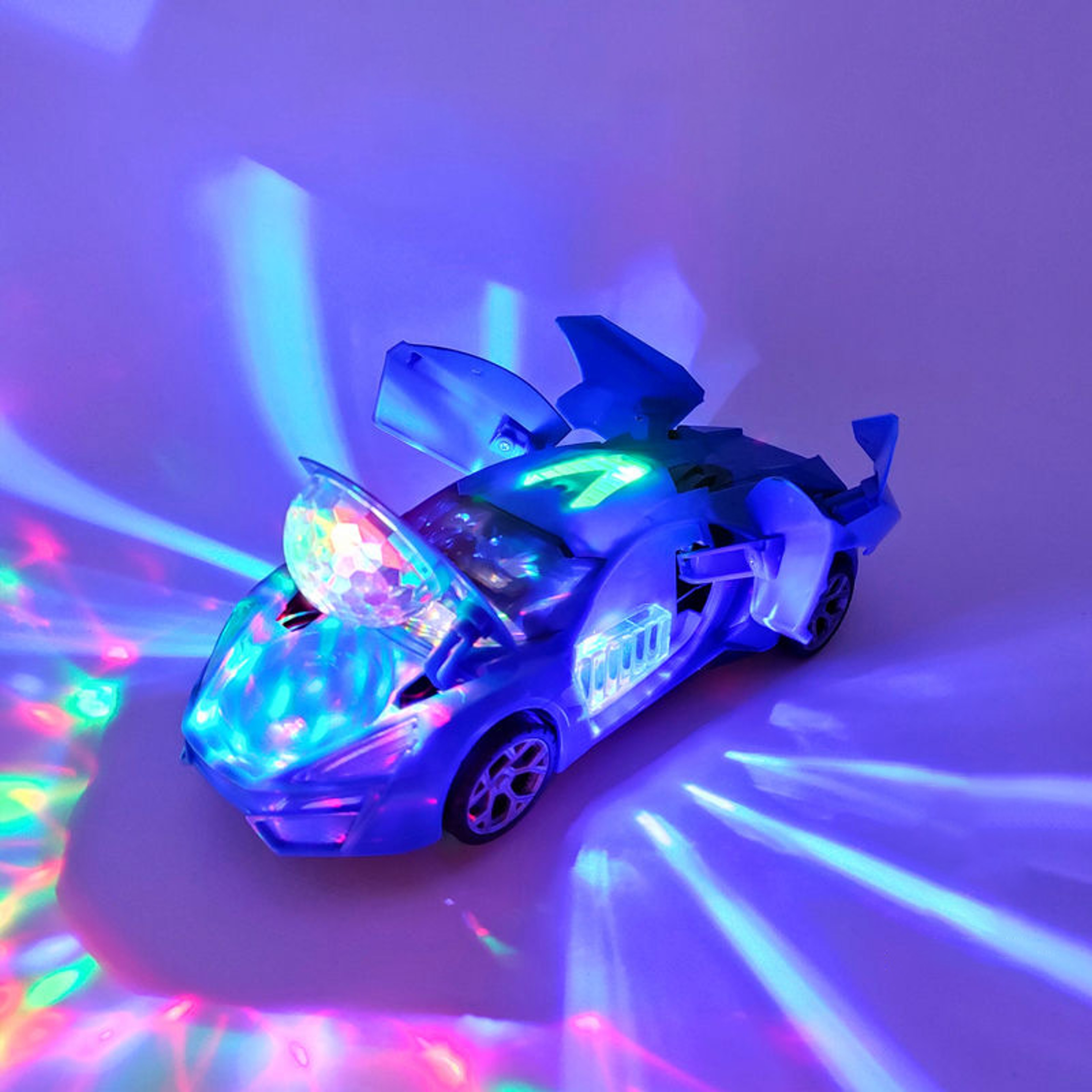 Electric Dancing Rotating Transforming Toy Car with Color Options – view 13