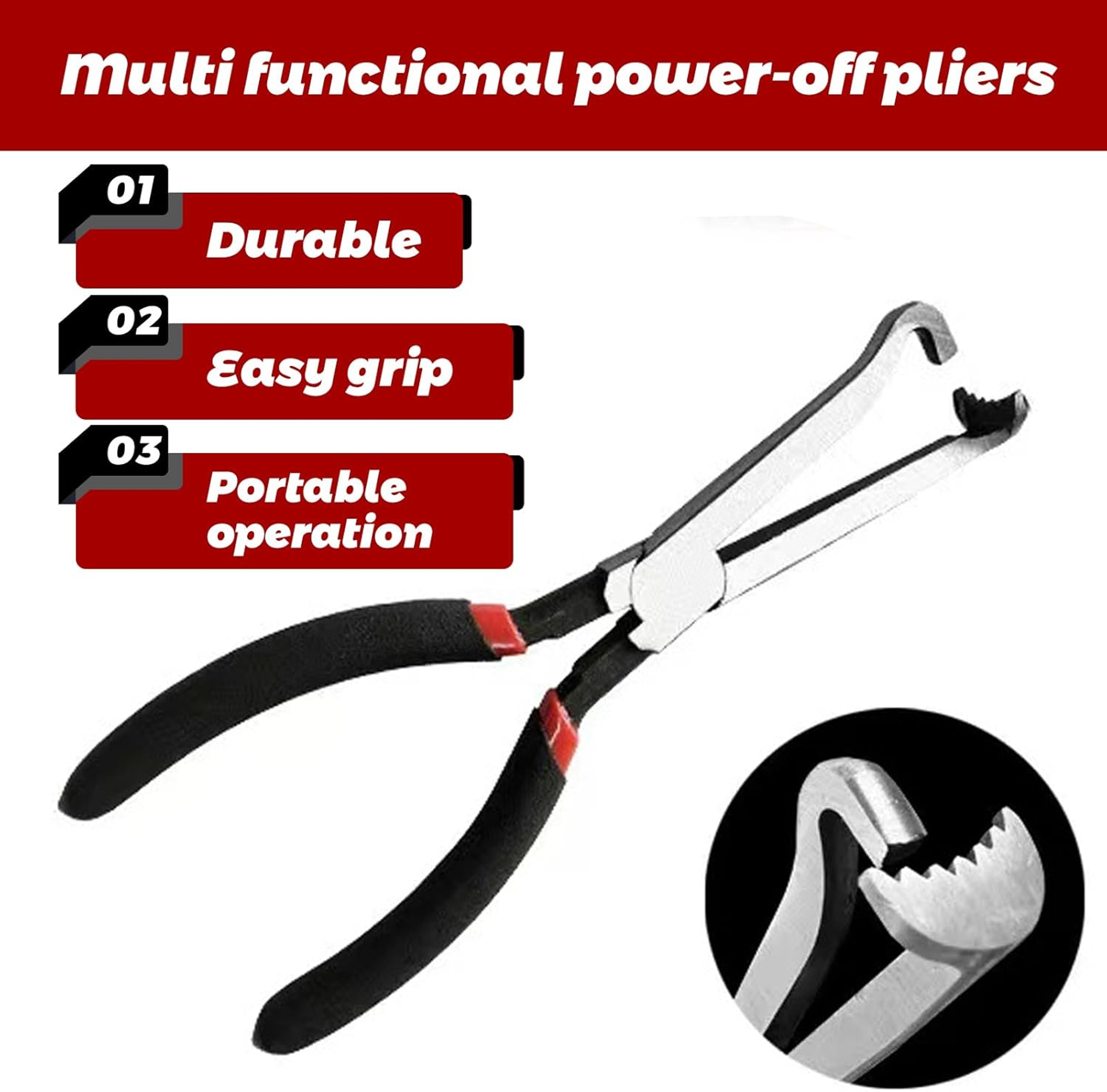 Heavy Duty Fuel Line Disconnect Pliers For Automotive Electrical Connectors 3