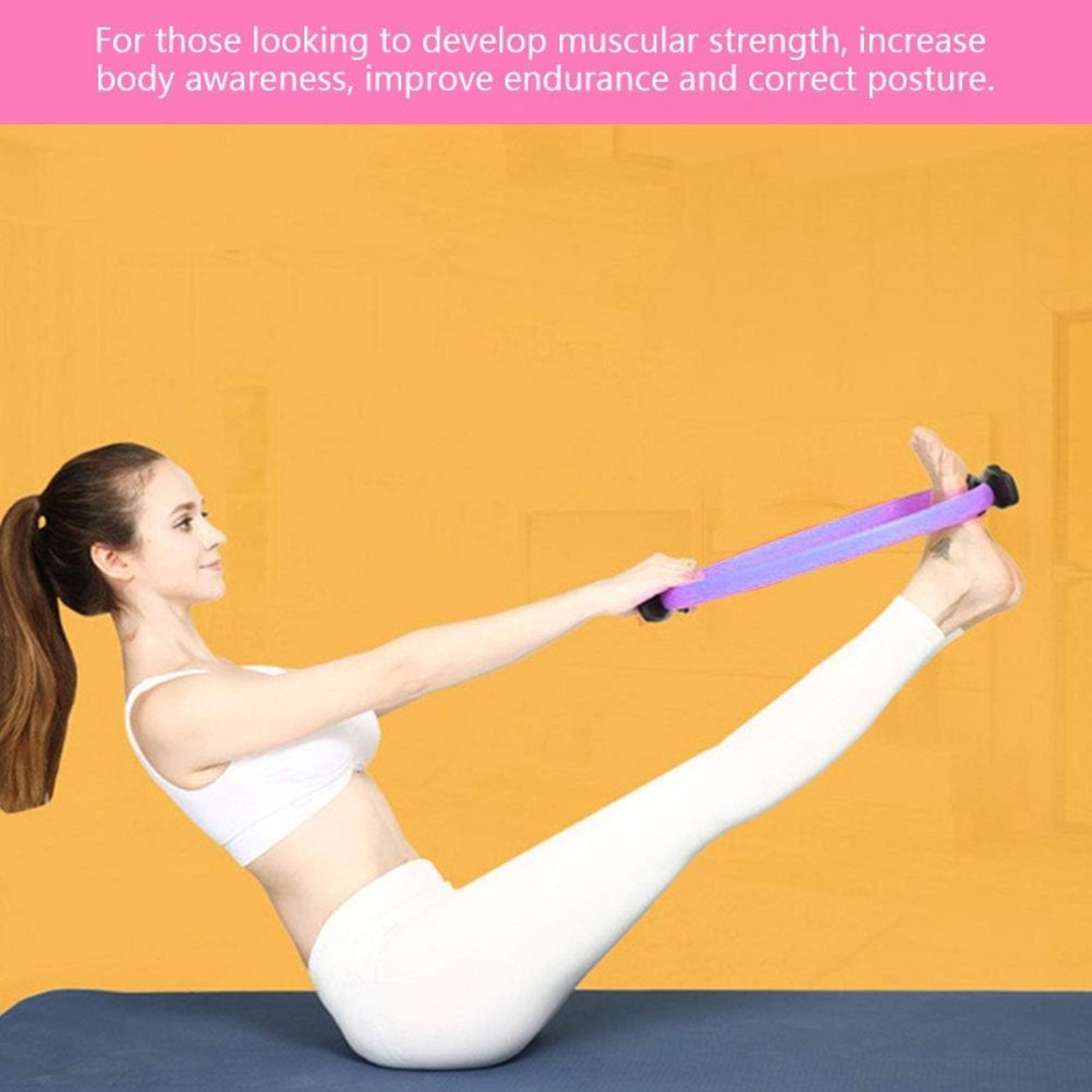 Pilates Ring Magic Circle With Dual Grip For Core Thigh  Pelvic Floor Home Workouts 4