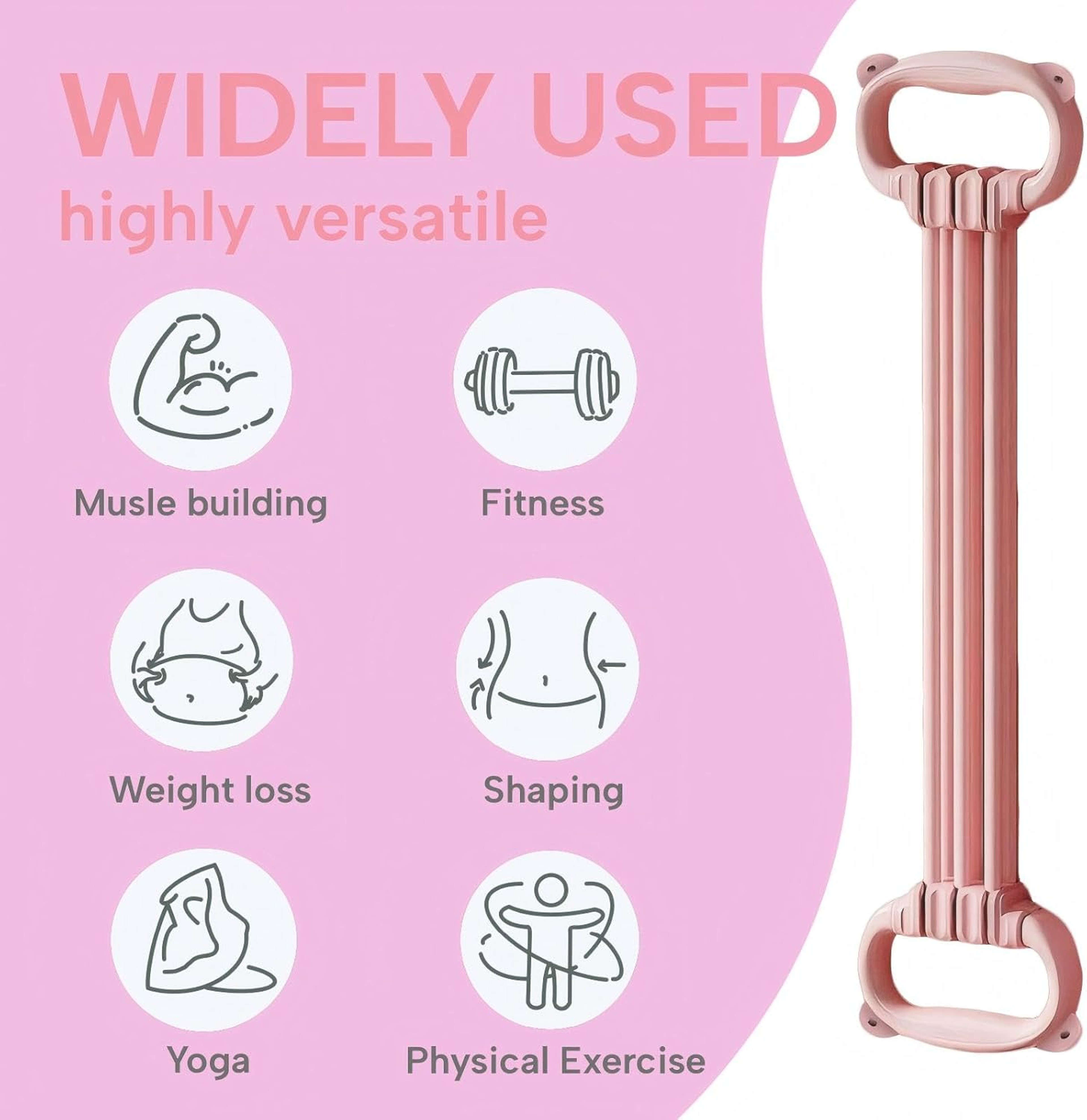 Yoga Stretch Strap 6 Loop Stretching Strap For Shoulder Back  Full Body Flexibility Training 5