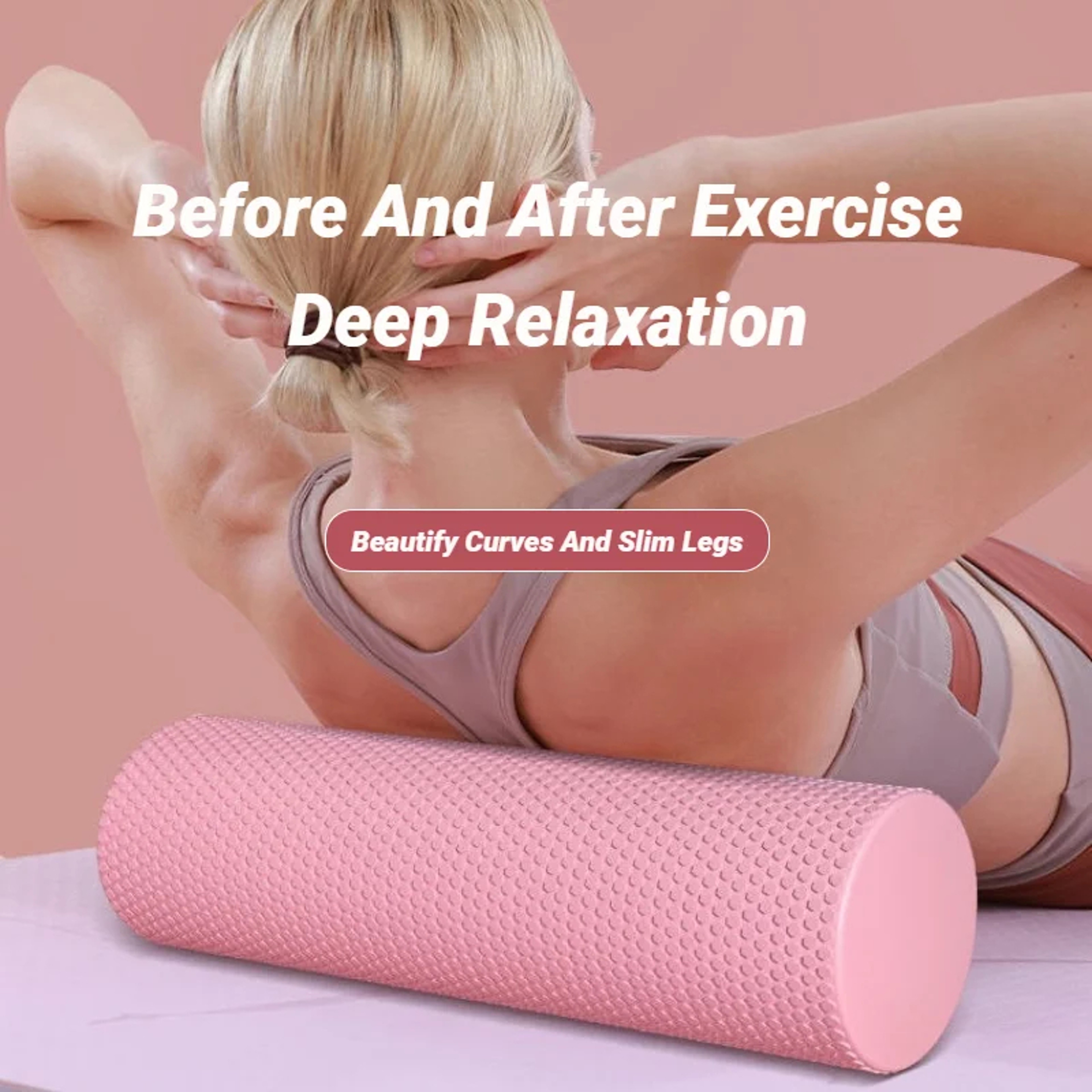 Compact Foam Roller For Deep Tissue Massage Yoga Recovery And Muscle Relief 1