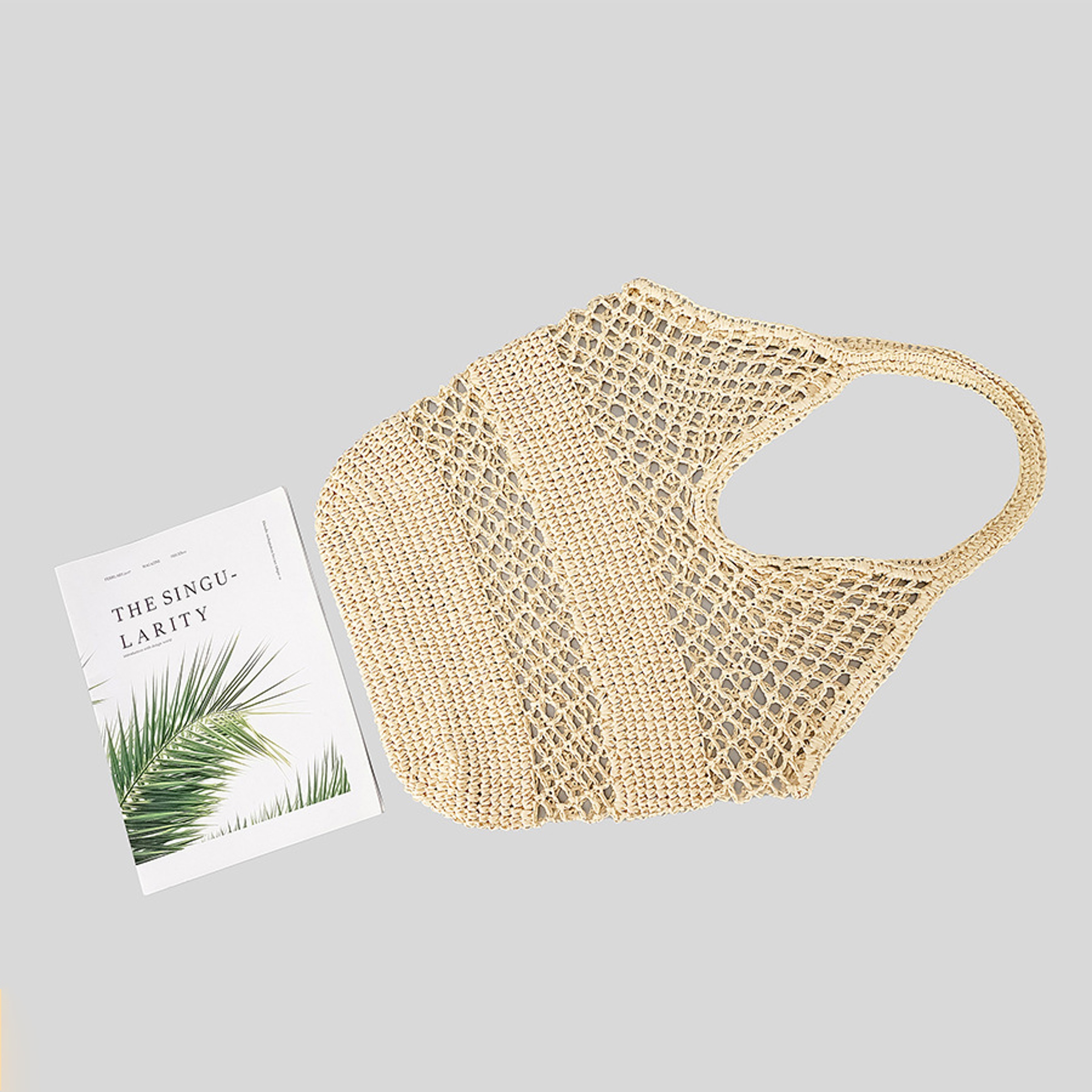 Handmade Straw Beach Bag Large Woven Tote Bag For Summer Travel  Everyday Style 4