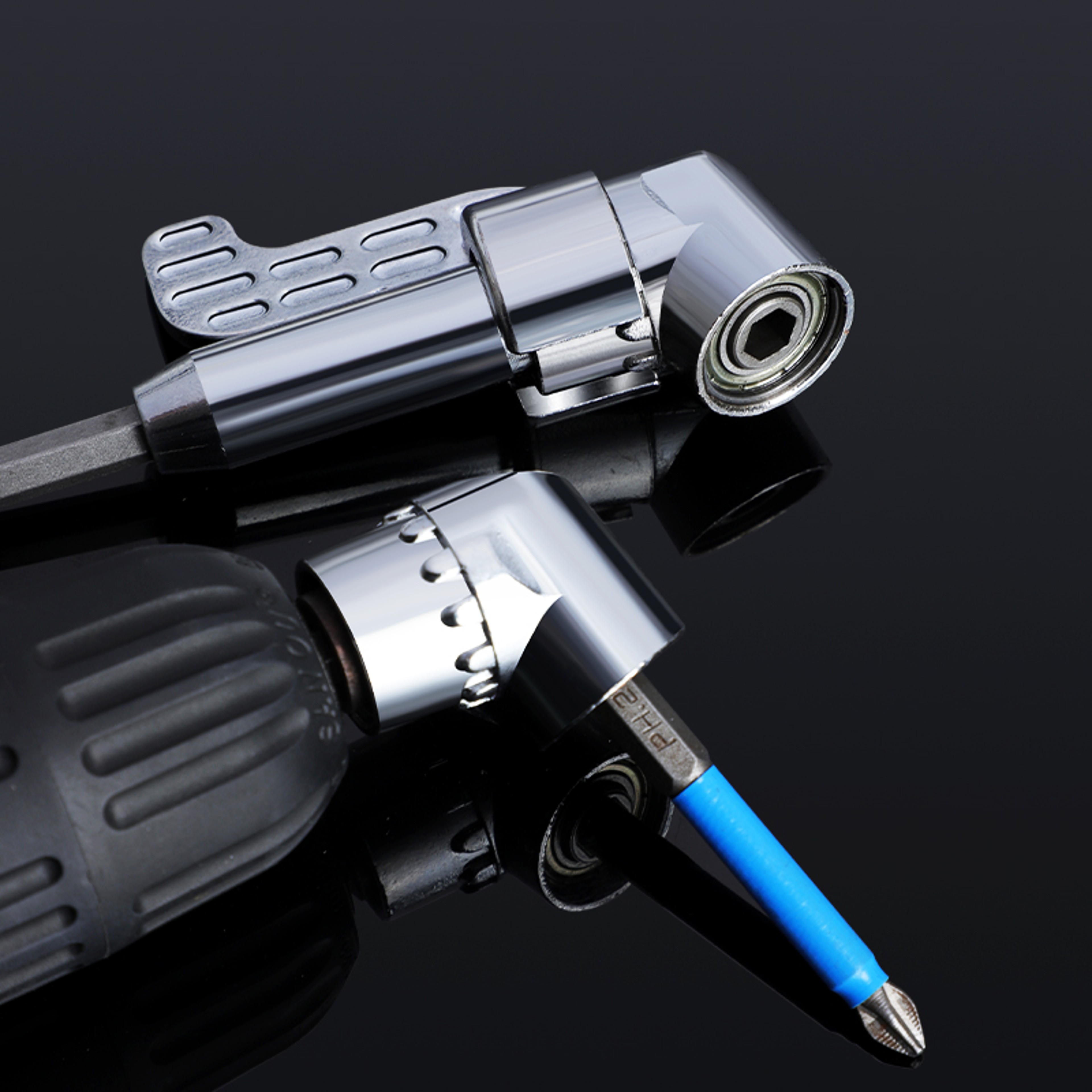 Angle Drill Attachment For Tight Spaces Universal Drill Bit Adapter 5