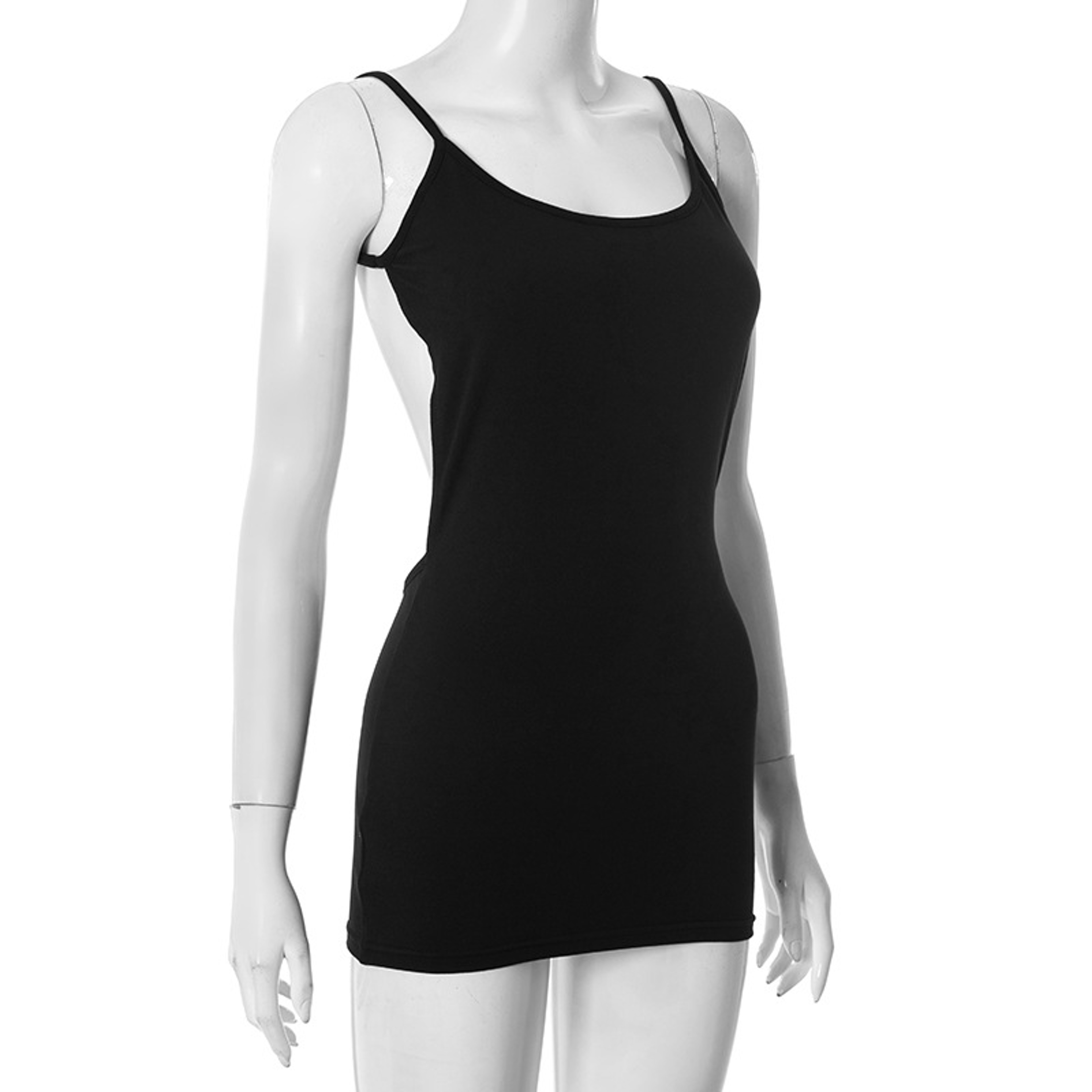 Sleeveless Open Back Y2K Bodycon Mini Dress for Women – view 5