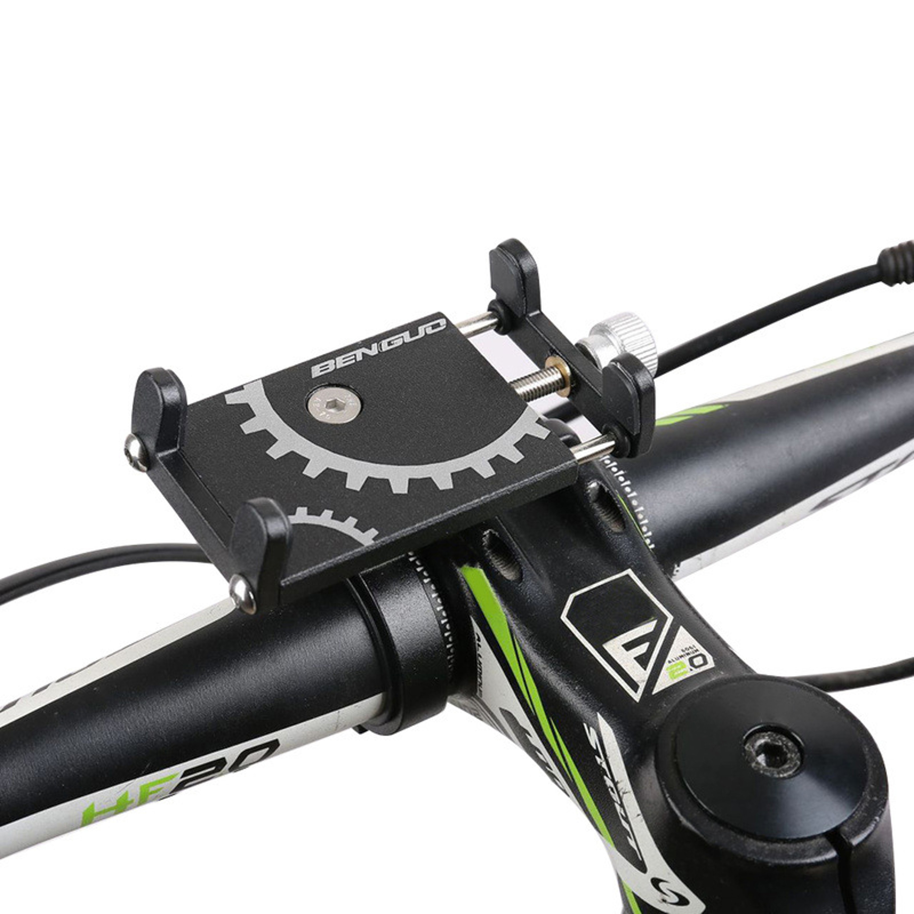 Universal Bike Phone Mount Metal Handlebar Holder For Bicycle  Motorcycle With Secure AntiSlip Grip 5