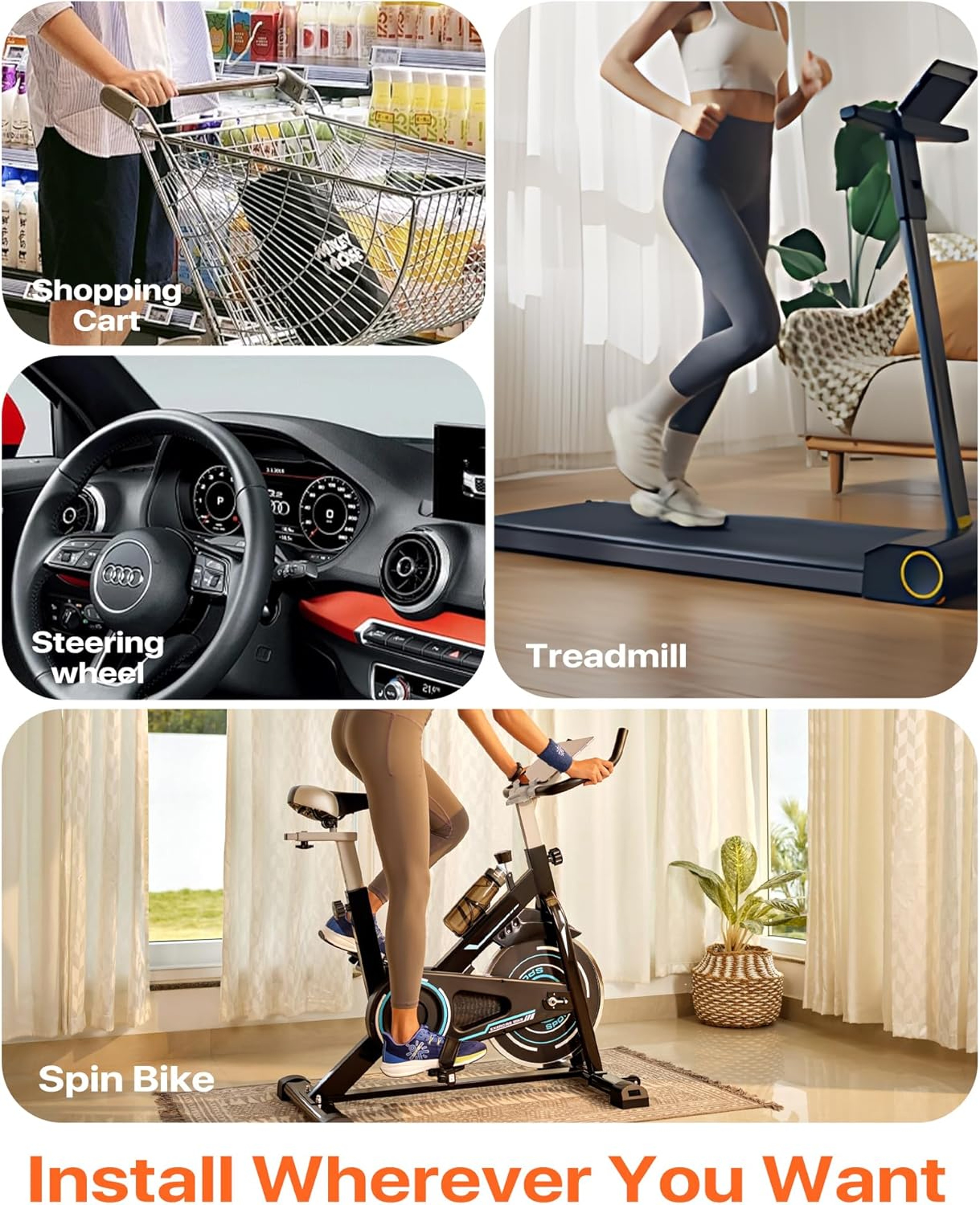 Magnetic Bike Phone Mount With Rotating Handlebar Clamp 4